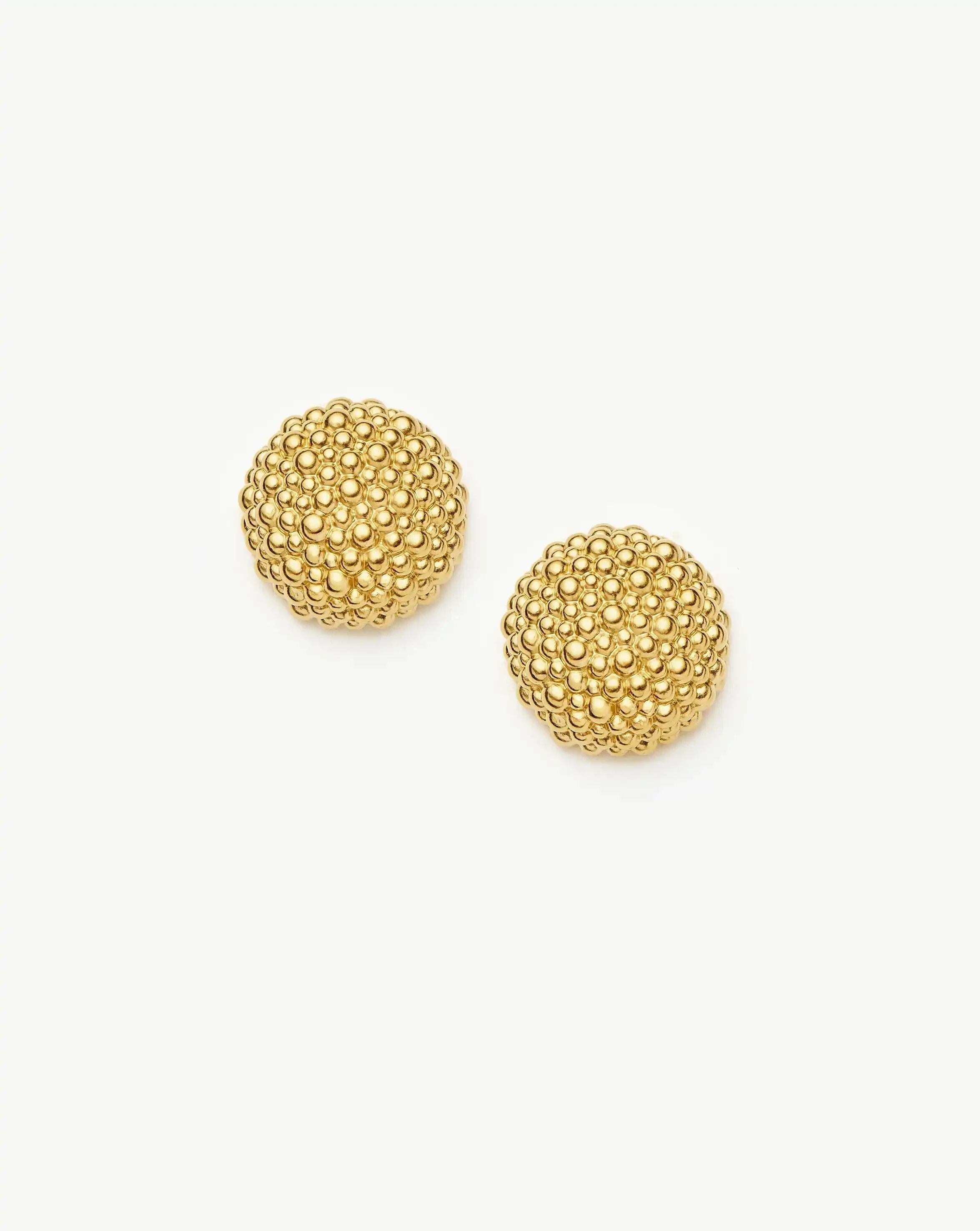 Baya Dome Stud Earrings | 18k Gold Plated