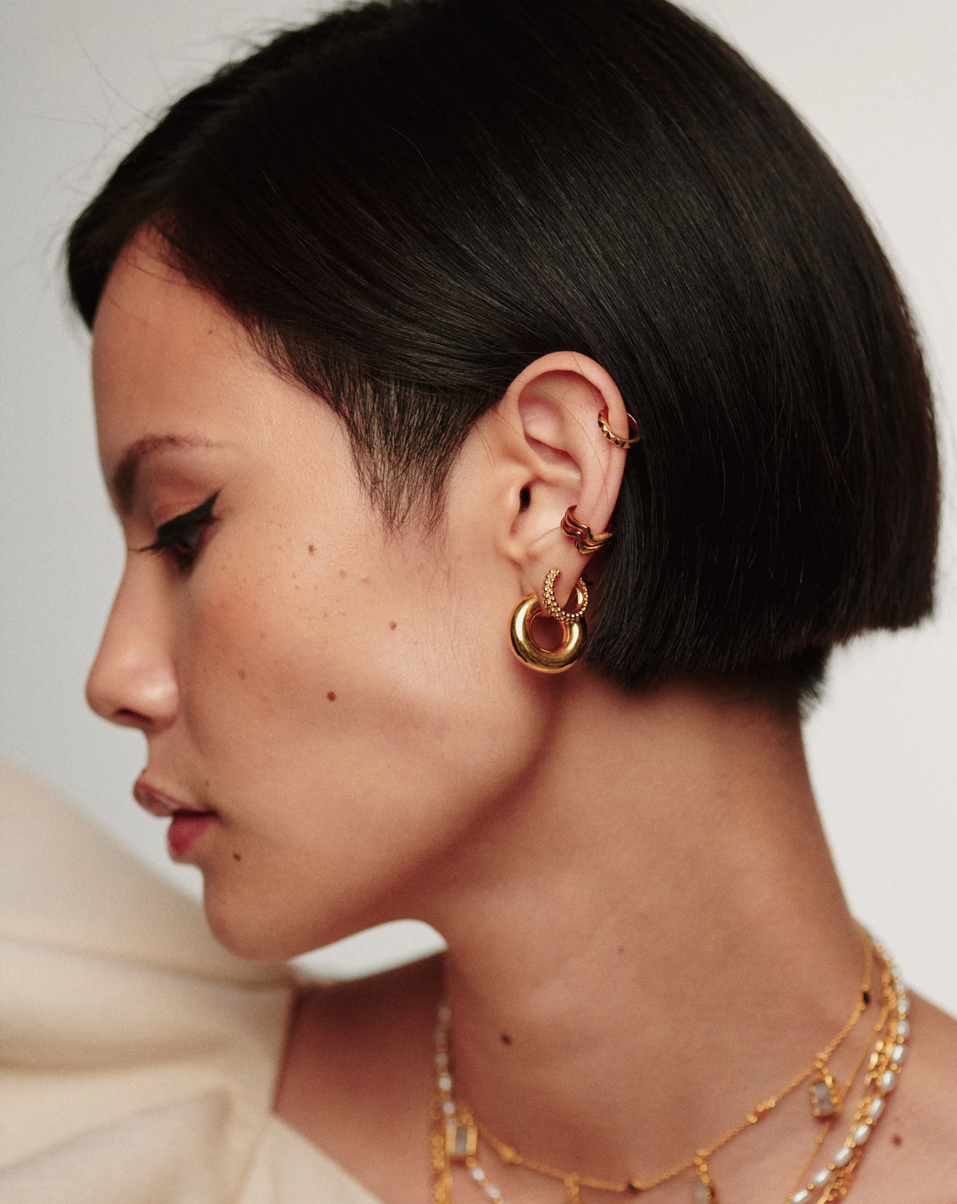 Chubby Small Hoop Earrings | 18k Gold Vermeil - Image 6