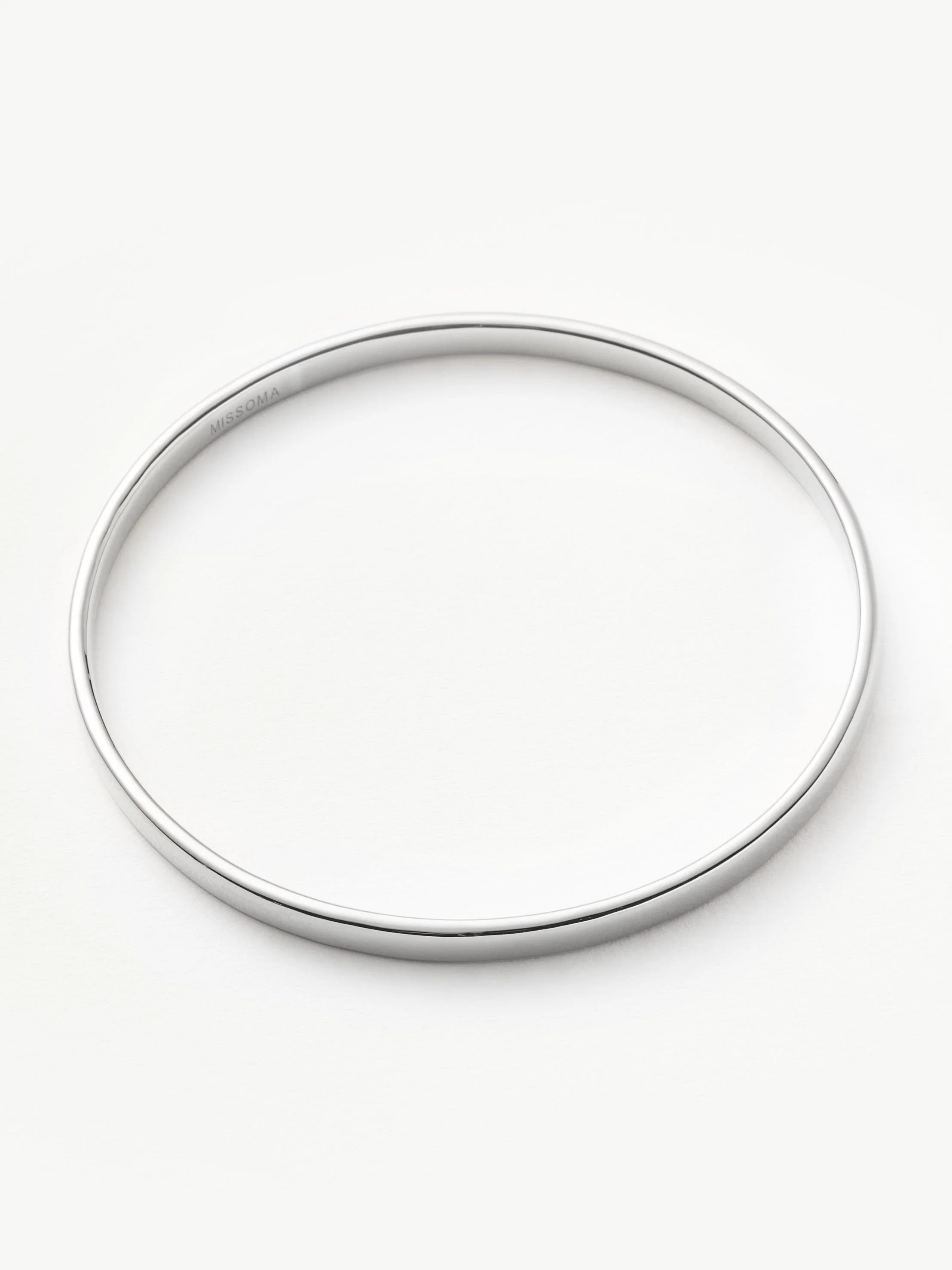 Classic Round Bangle | Silver Plated - Image 4