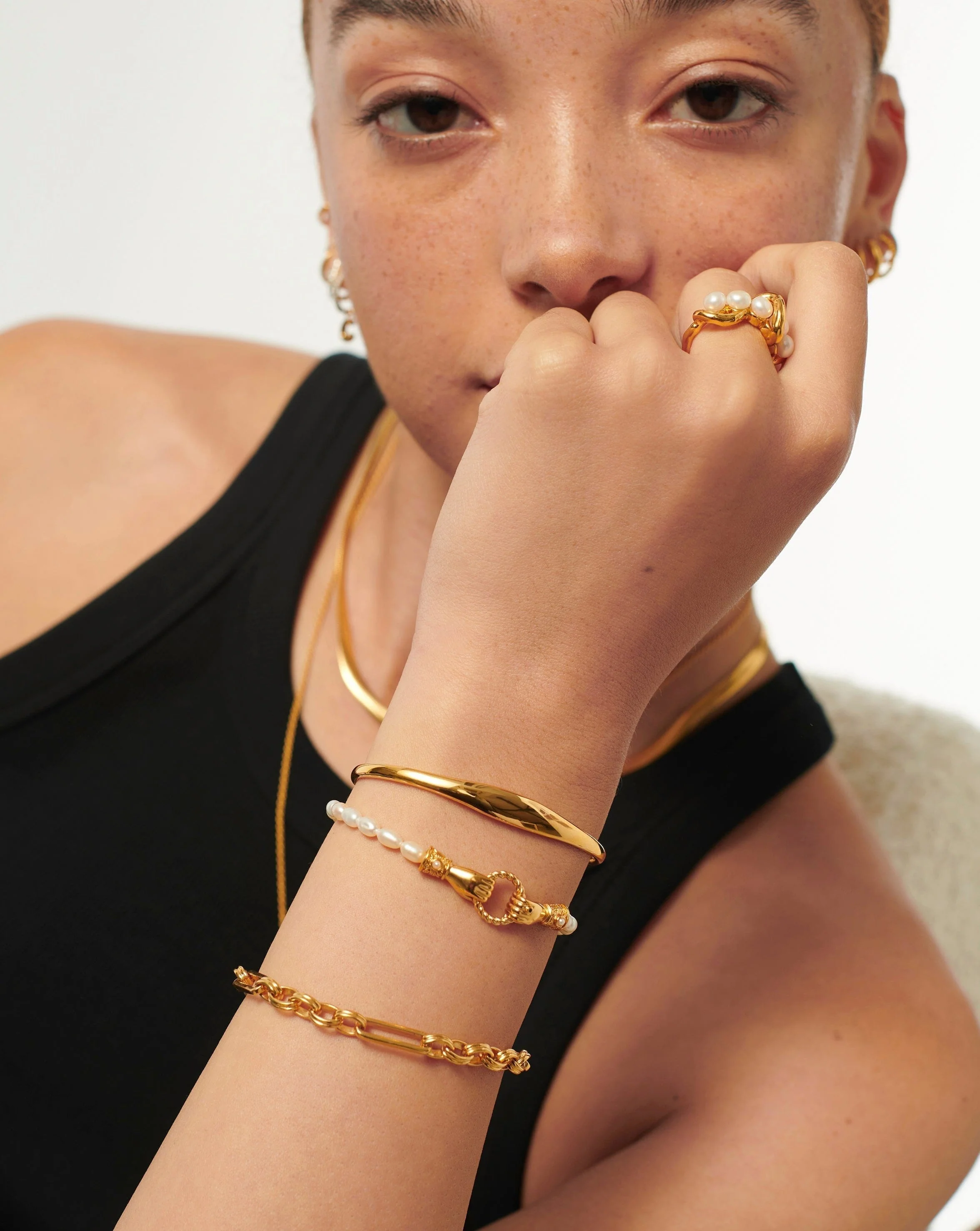 Classic Cuff Bracelet | 18k Gold Vermeil - Image 3