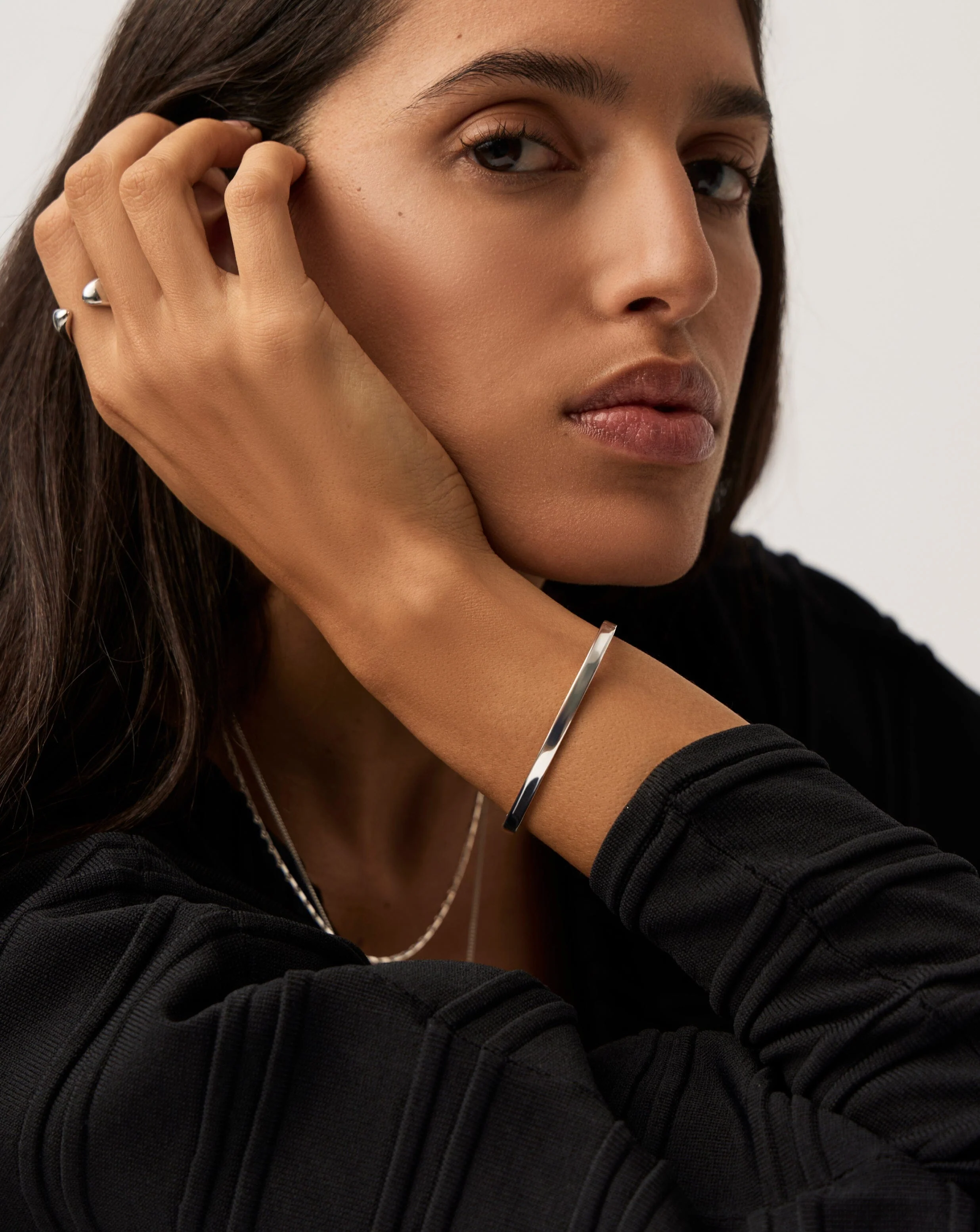 Classic Hinged Bangle | Sterling Silver - Image 4