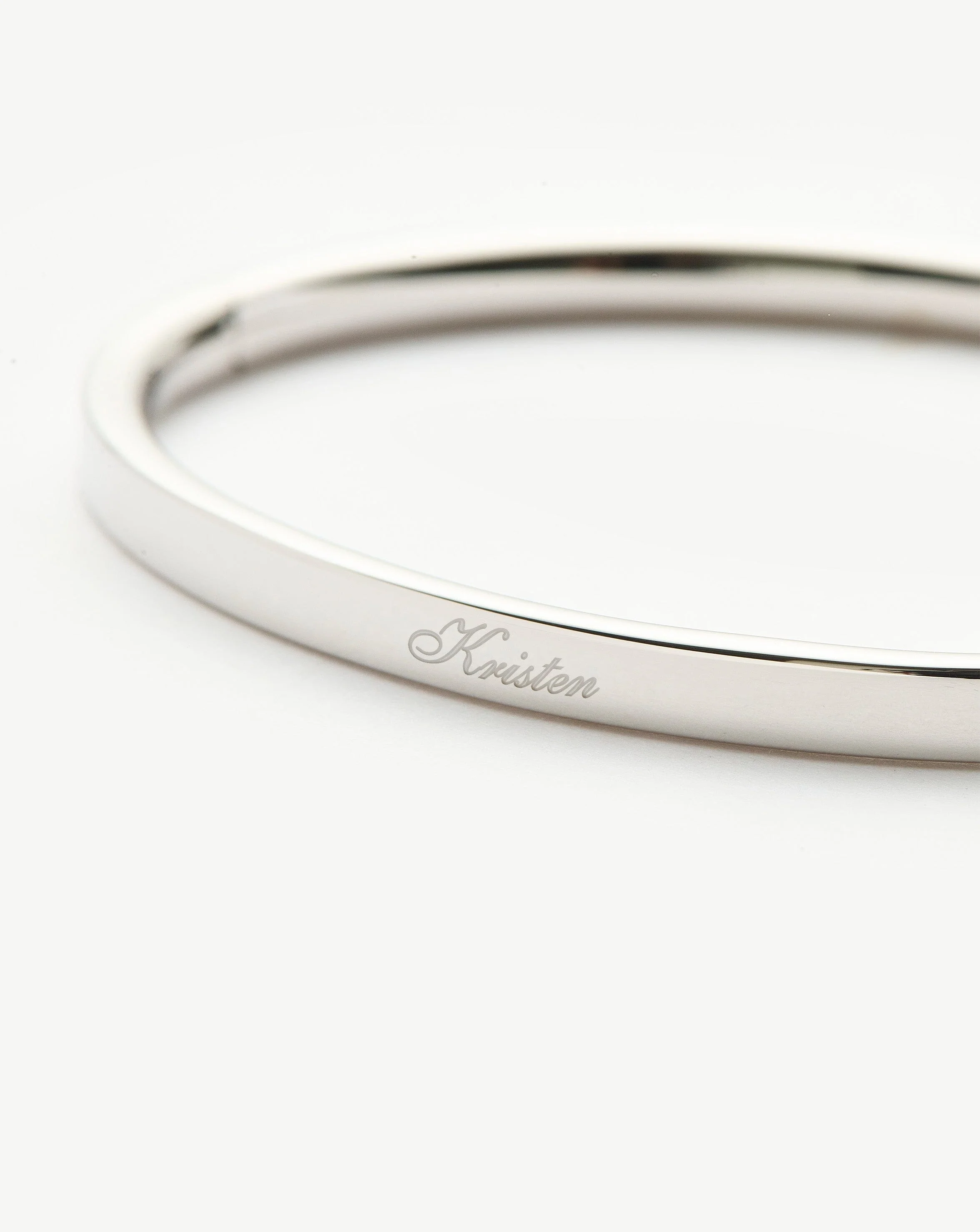 Classic Hinged Bangle | Sterling Silver - Image 5