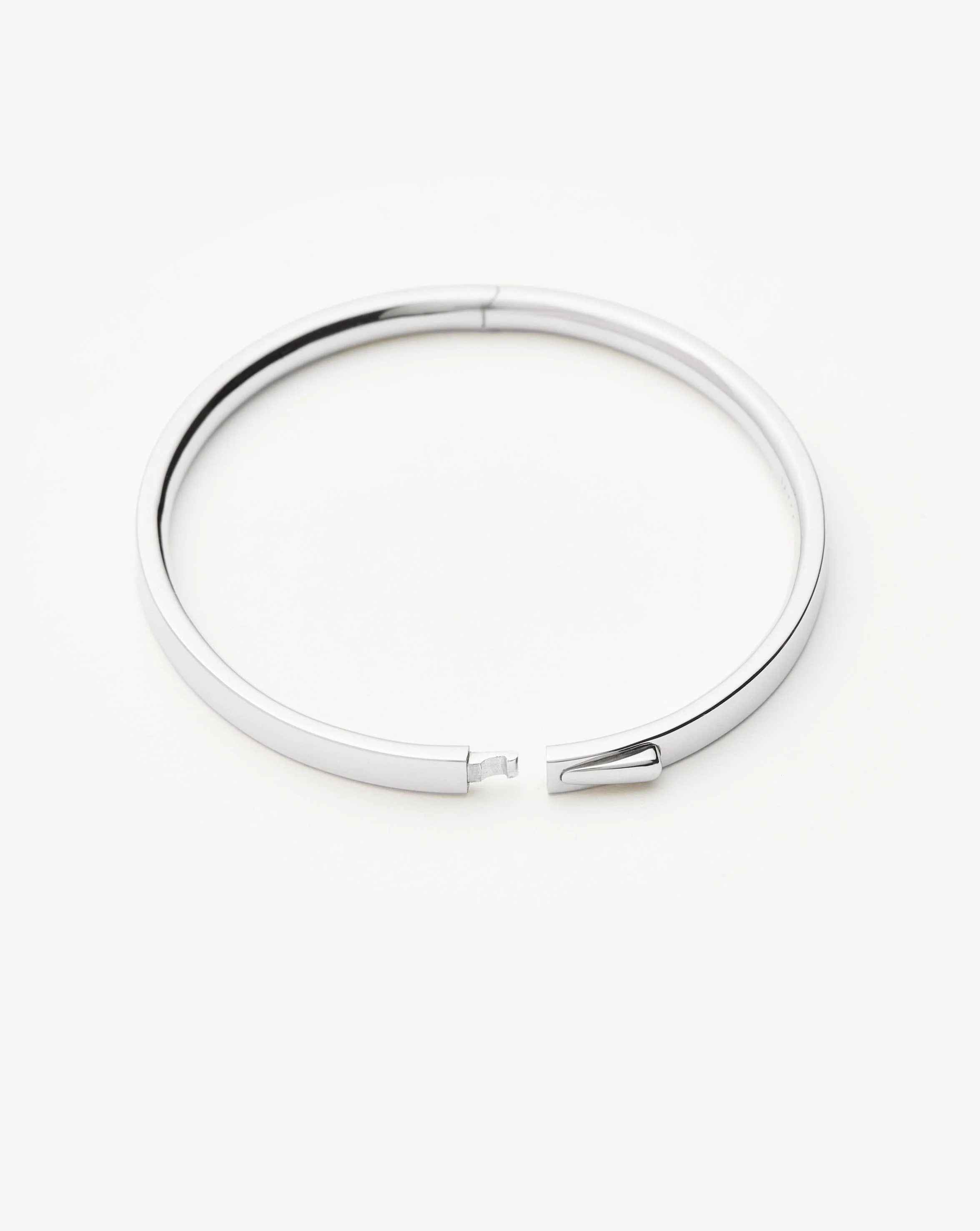 Classic Hinged Bangle | Sterling Silver - Image 6
