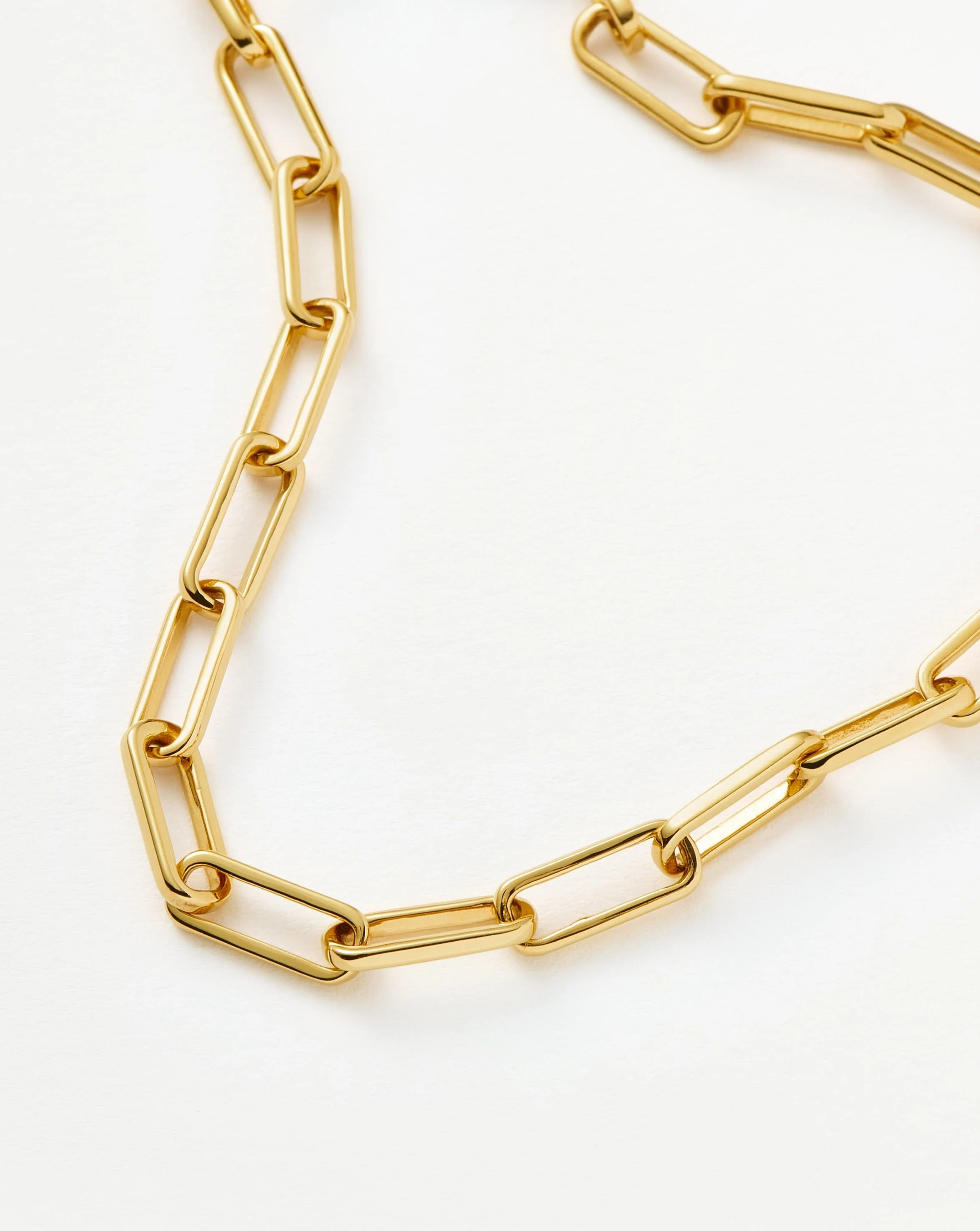 Classic Mini Paperclip Chain Bracelet | 18k Gold Plated - Image 5