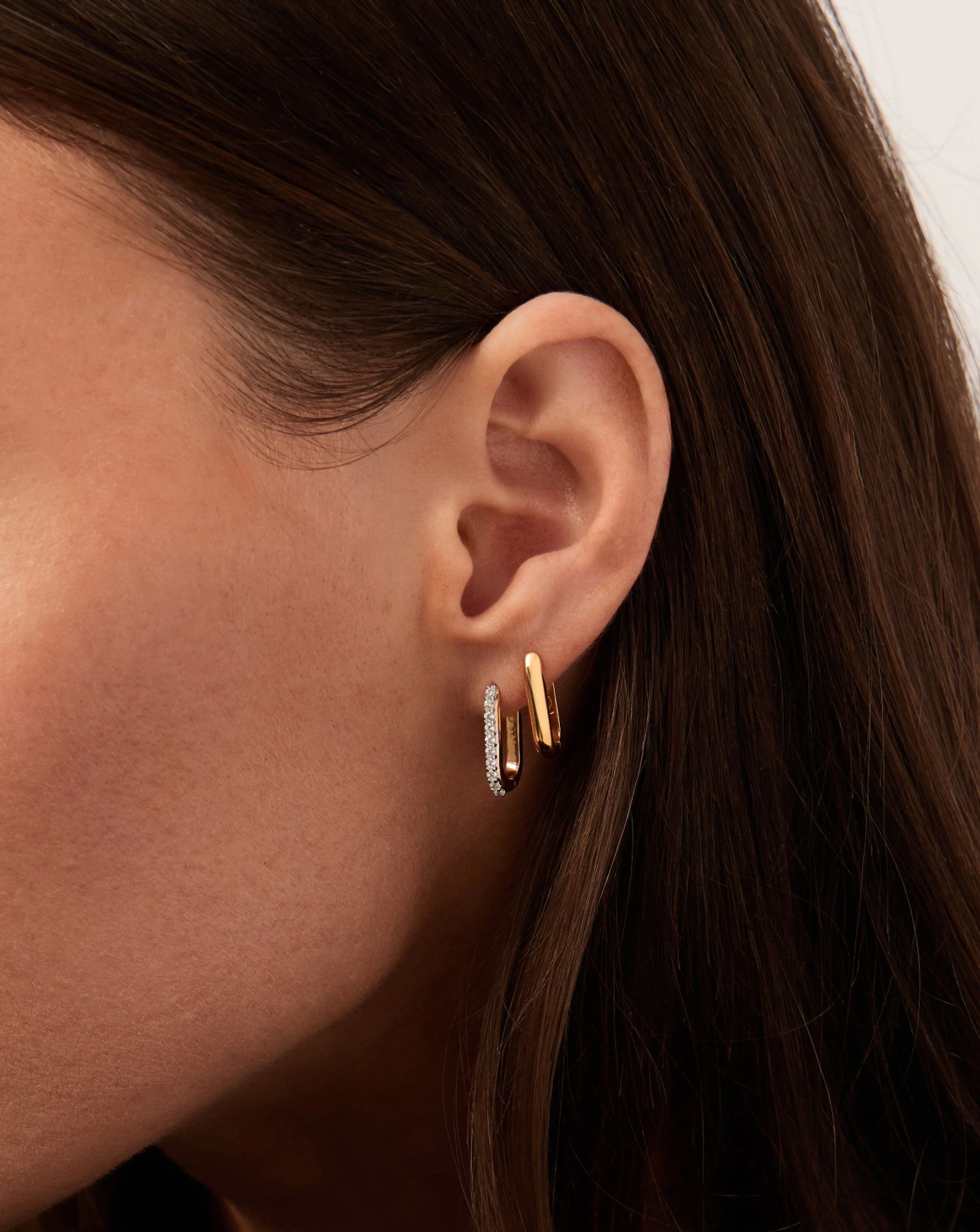 Classic Ovate Hoop Earrings | 18k Recycled Gold Vermeil on Recycled Sterling Silver - Image 3
