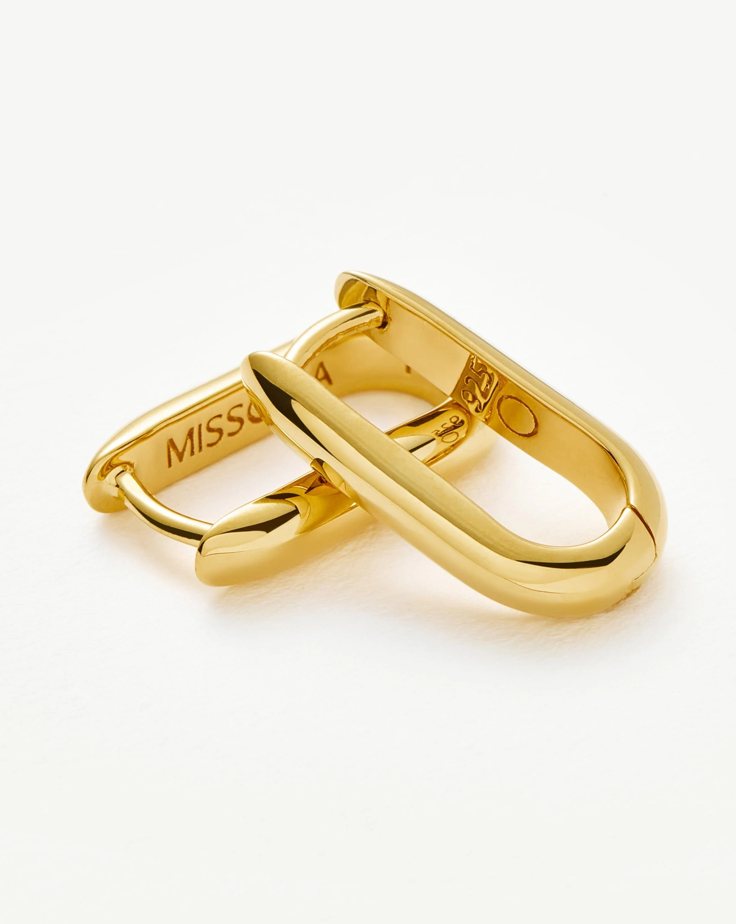 Classic Ovate Hoop Earrings | 18k Recycled Gold Vermeil on Recycled Sterling Silver - Image 4