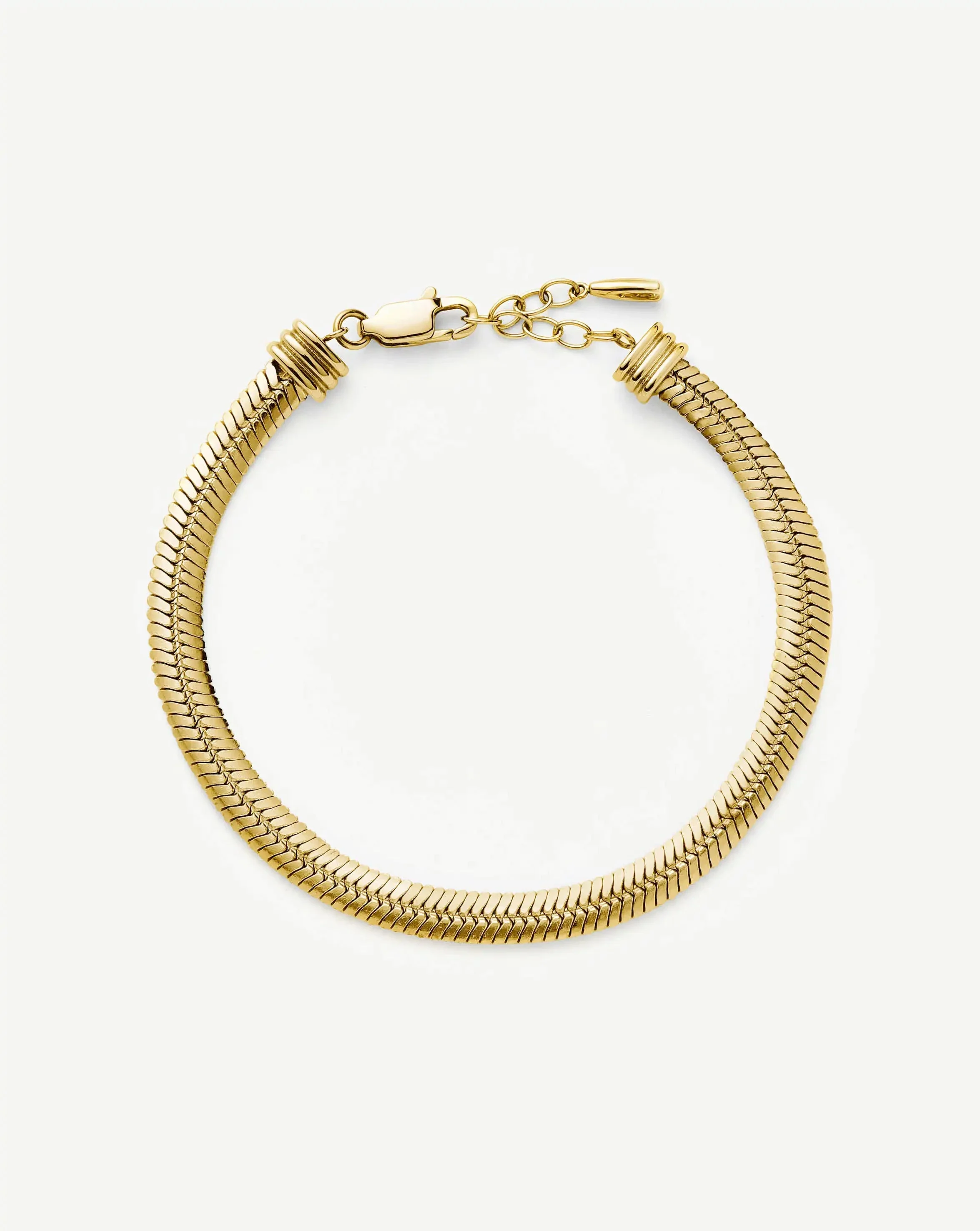 Classic Snake Chain Bracelet | 18k Gold Plated