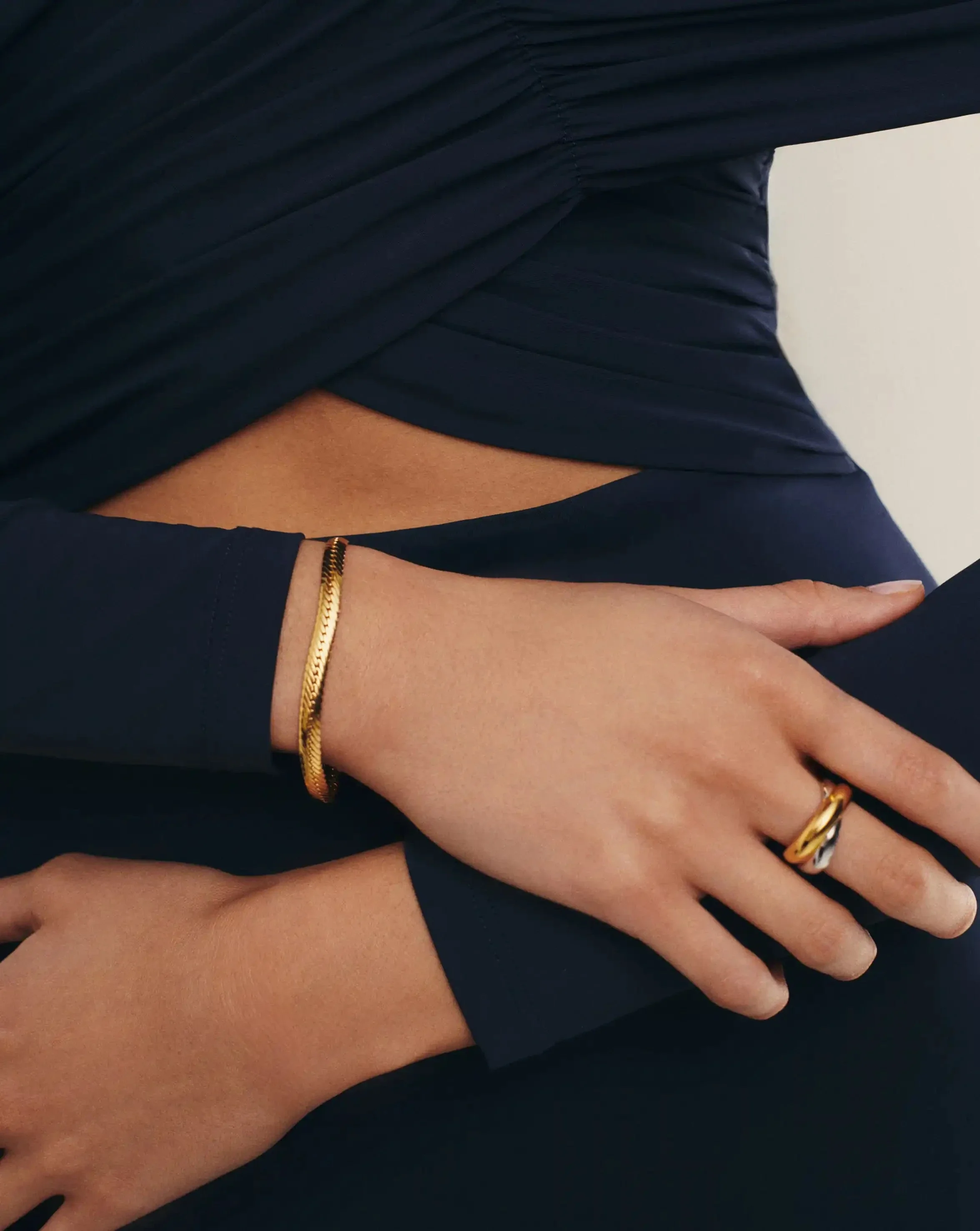 Classic Snake Chain Bracelet | 18k Gold Plated - Image 3