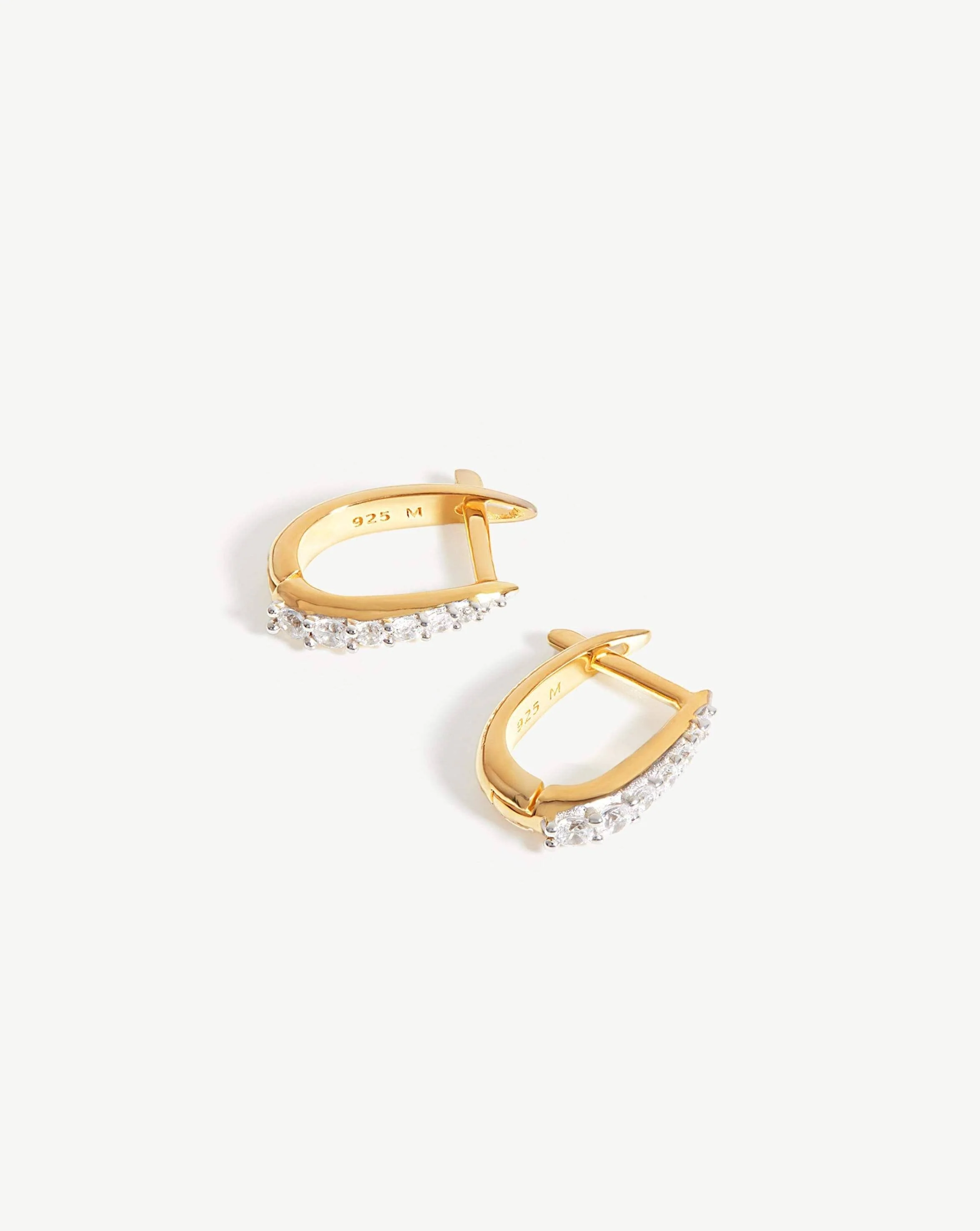 Claw Pave Huggies | 18k Gold Vermeil/Pavé - Image 4