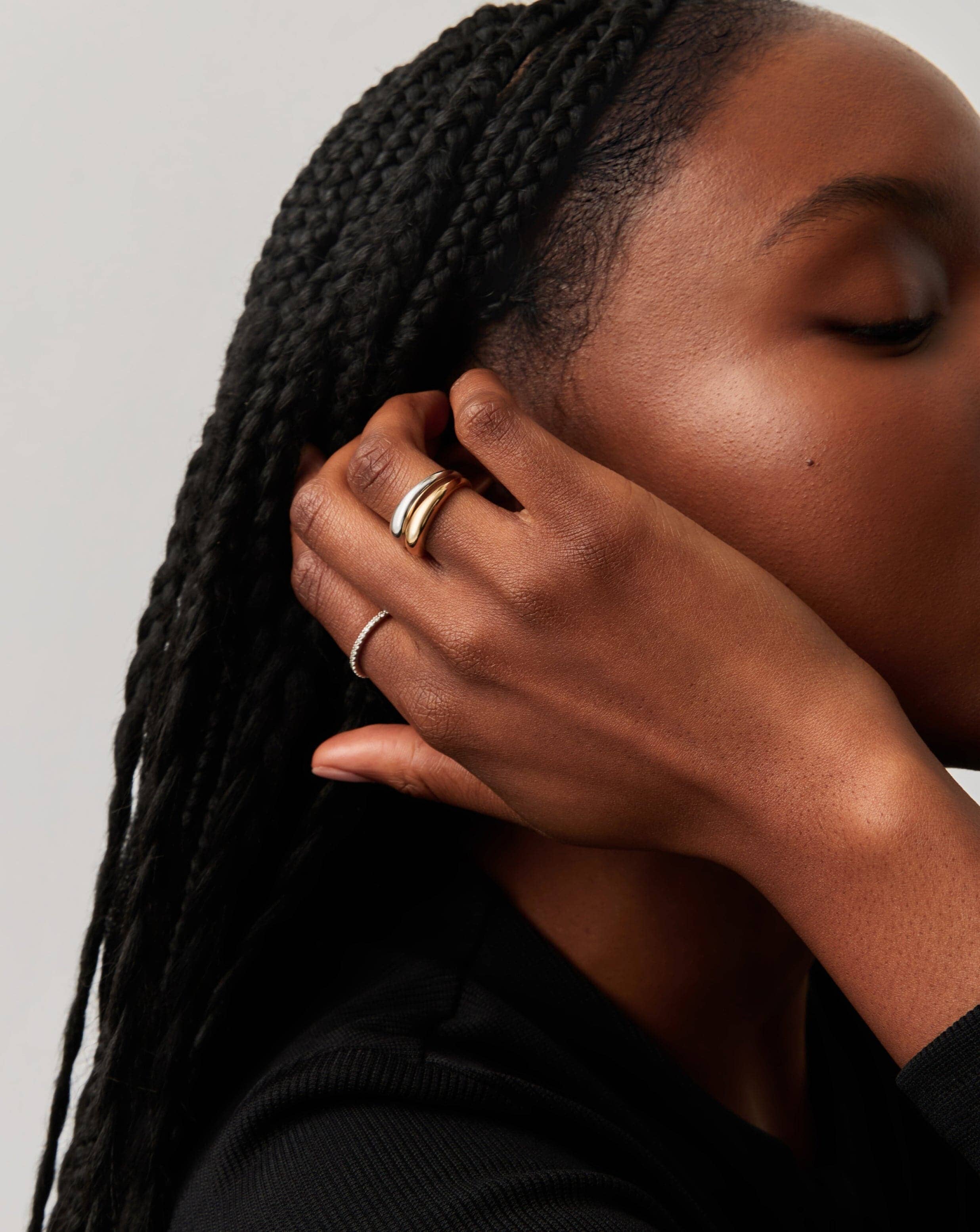Solid Gold Classic Dome Ring | 14k Solid Gold - Image 3