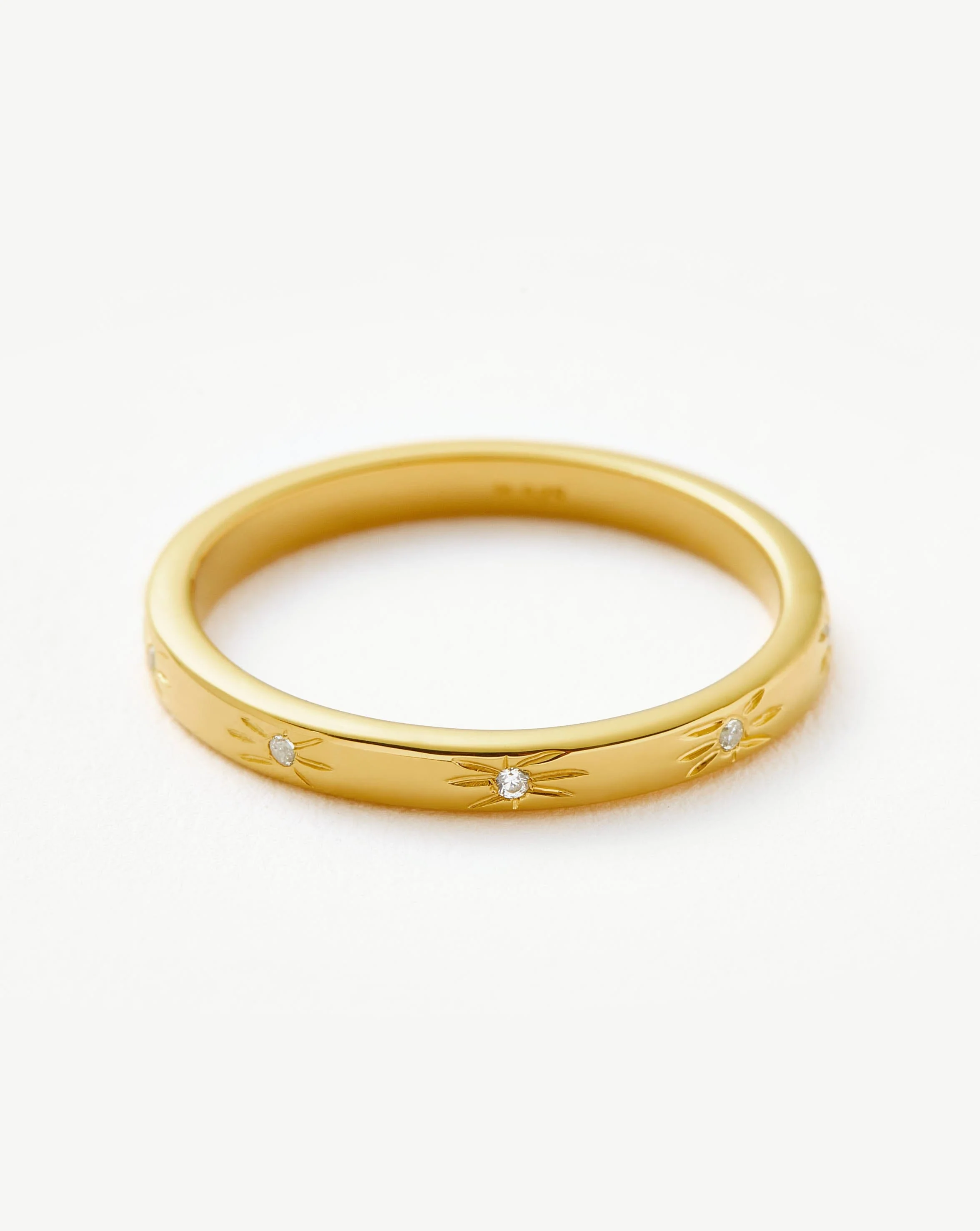 Interstellar Star Studded Stacking Ring | 18k Gold Vermeil - Image 4