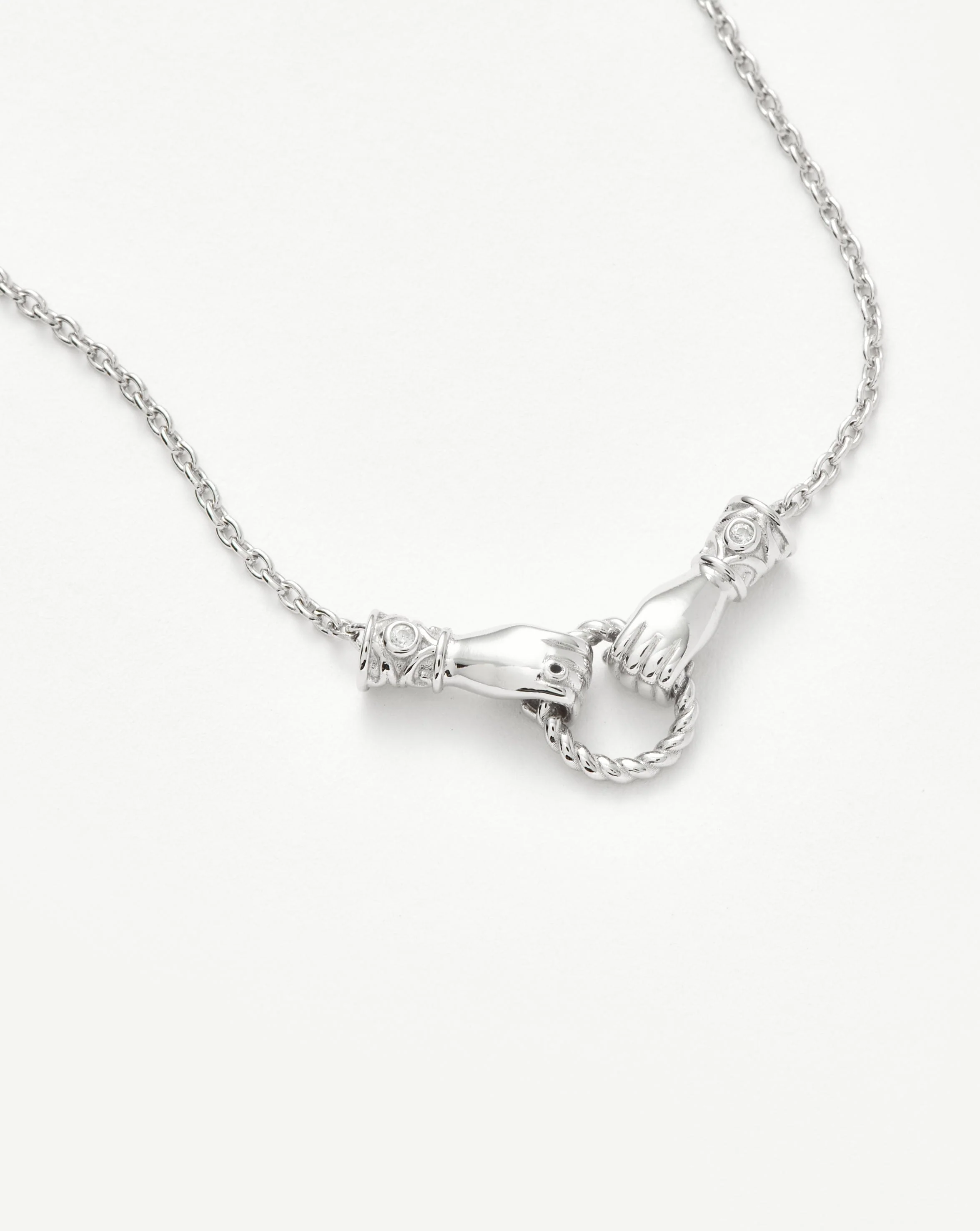 Harris Reed In Good Hands Slider Bracelet | Silver Plated/Cubic Zirconia & Black Onyx - Image 5