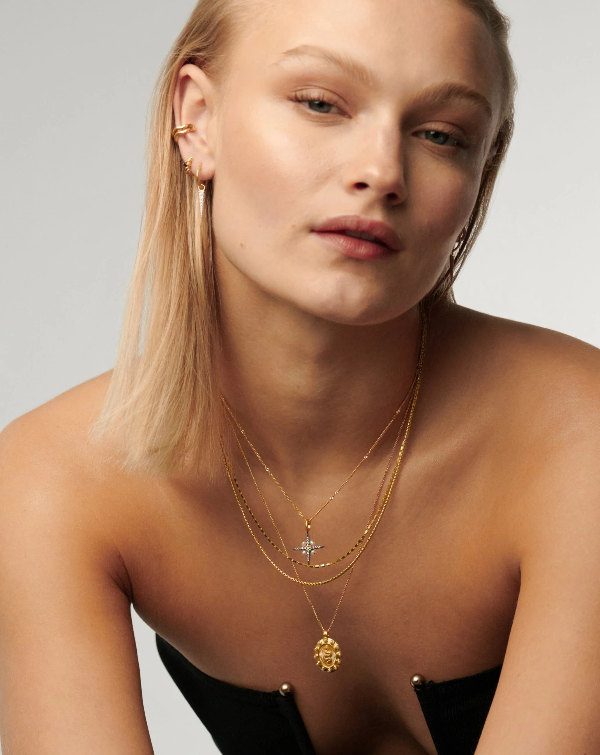 Harris Reed North Star Pearl Necklace | 18k Gold Vermeil/Pearl - Image 3