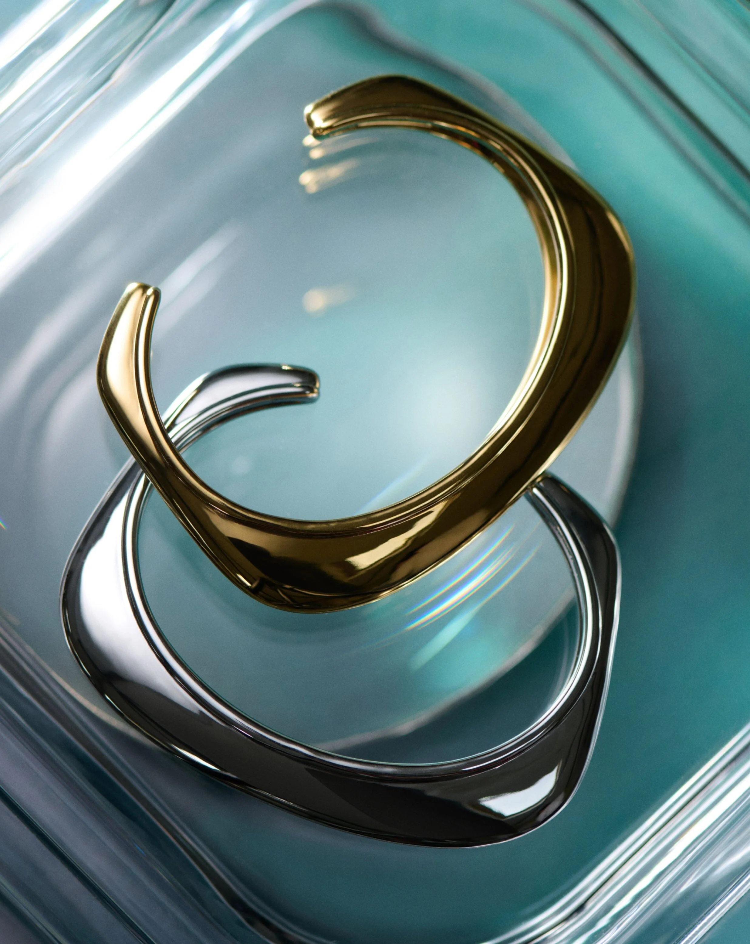 Hera Dome Statement Cuff Bracelet | Silver Plated - Image 4