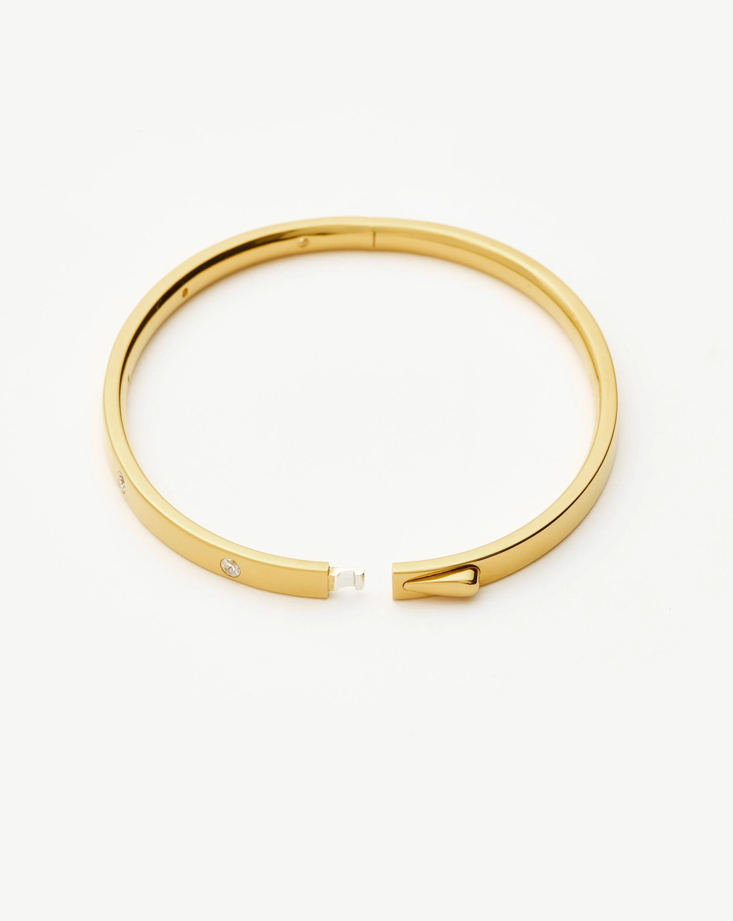 Interstellar Hinged Bangle | 18k Gold Vermeil/Cubic Zirconia - Image 3