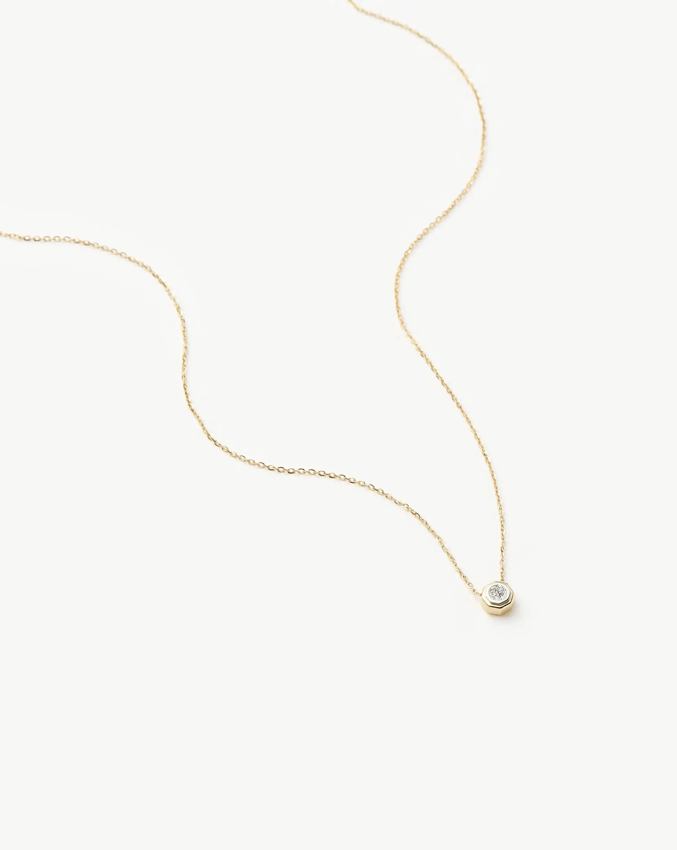 Lucy Williams Solid Gold Diamond Pendant Necklace | 14k Solid Gold/Lab Grown Diamond - Image 5