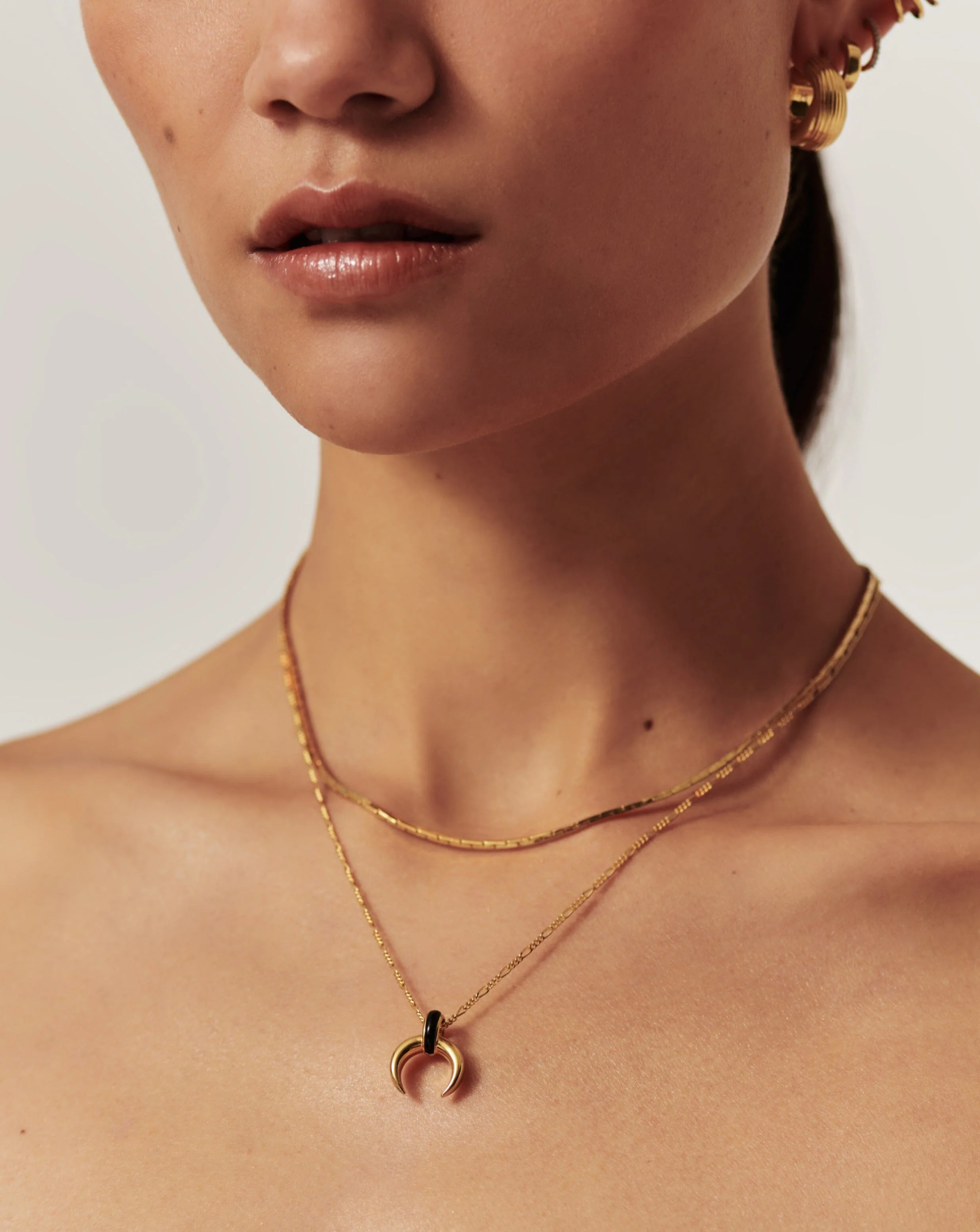 Lucy Williams Gemstone Horn Necklace - Image 2