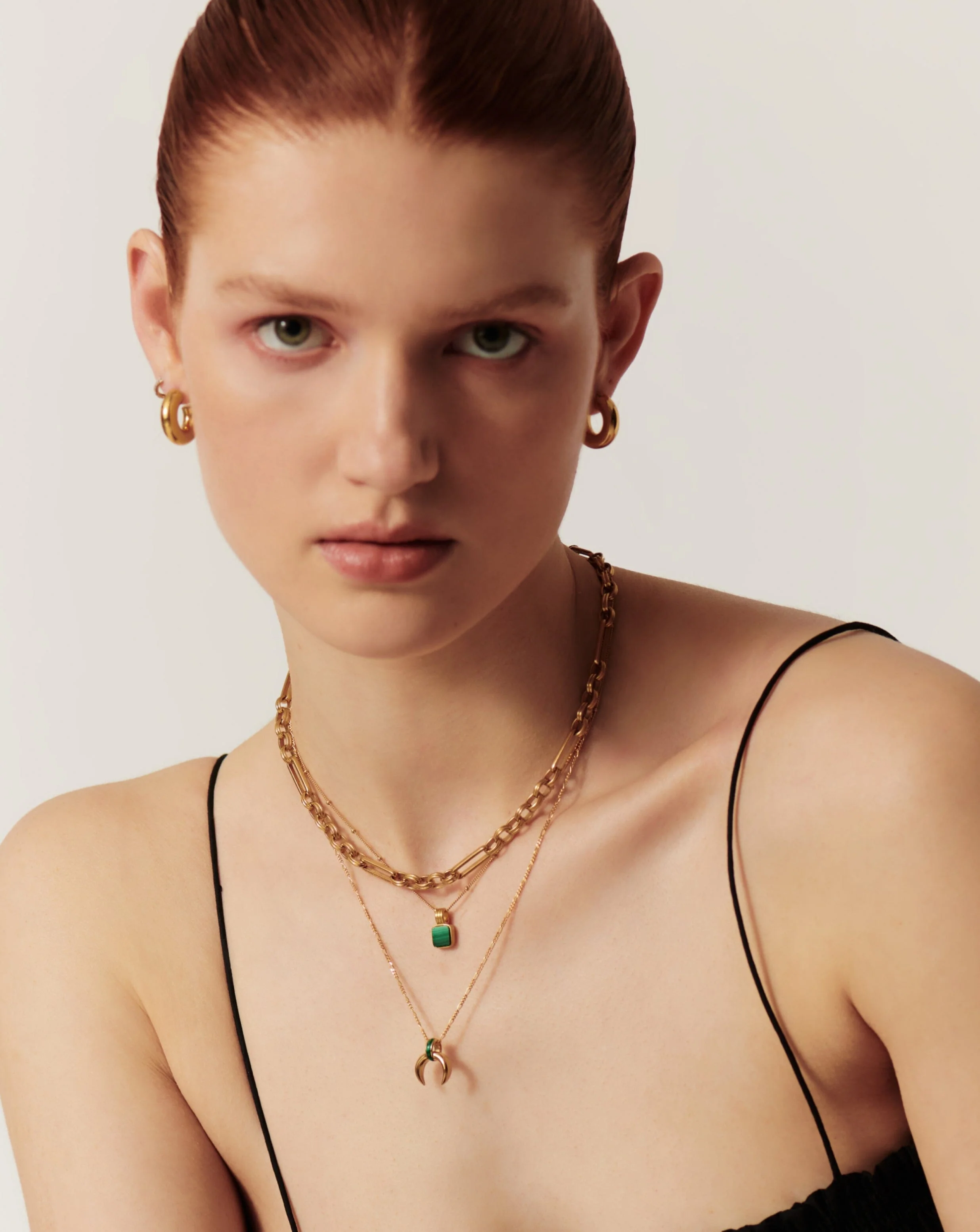 Lucy Williams Malachite Horn Pendant Necklace | 18k Gold Vermeil/Malachite - Image 3