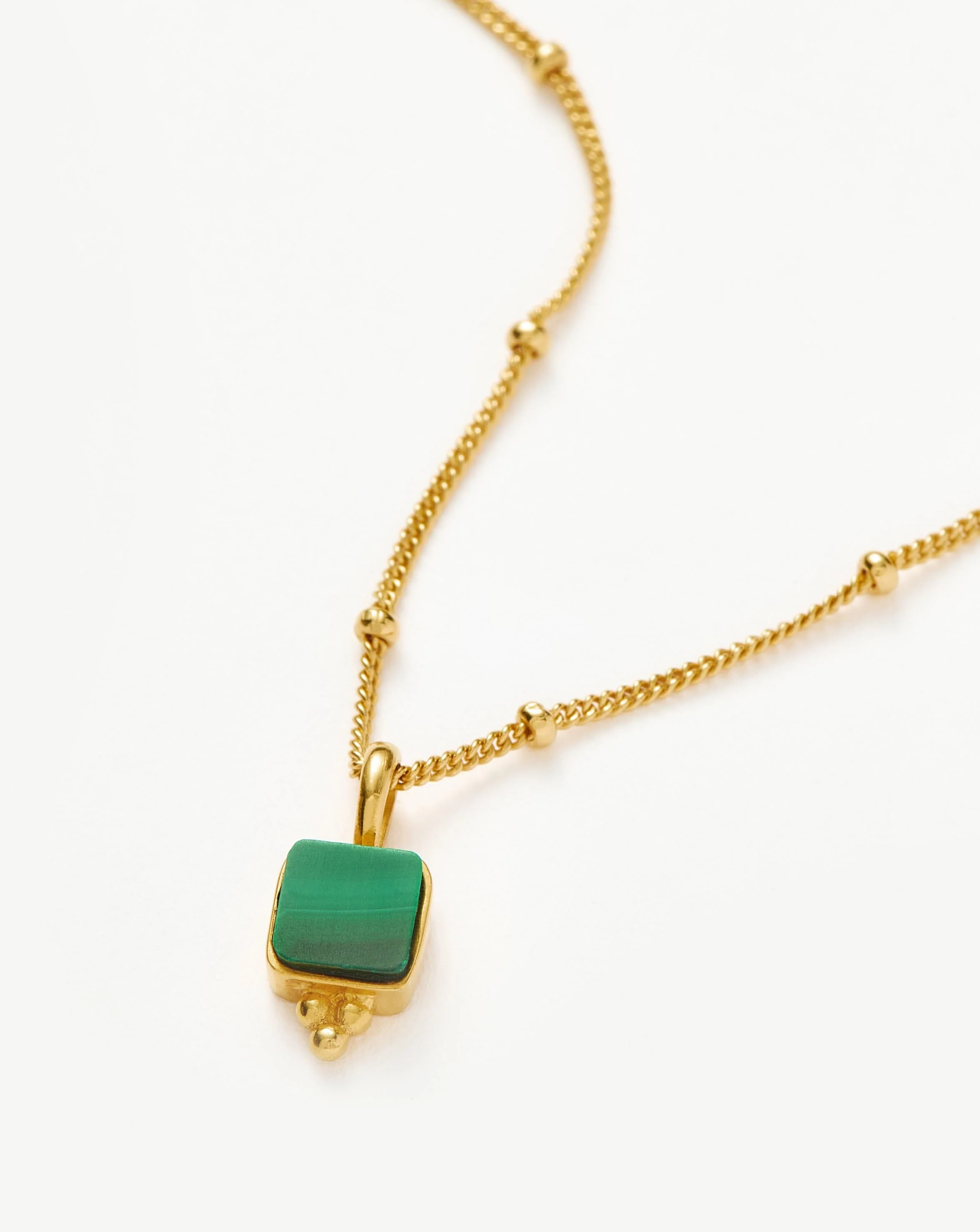 Lucy Williams Malachite Choker | 18k Gold Vermeil/Malachite - Image 4