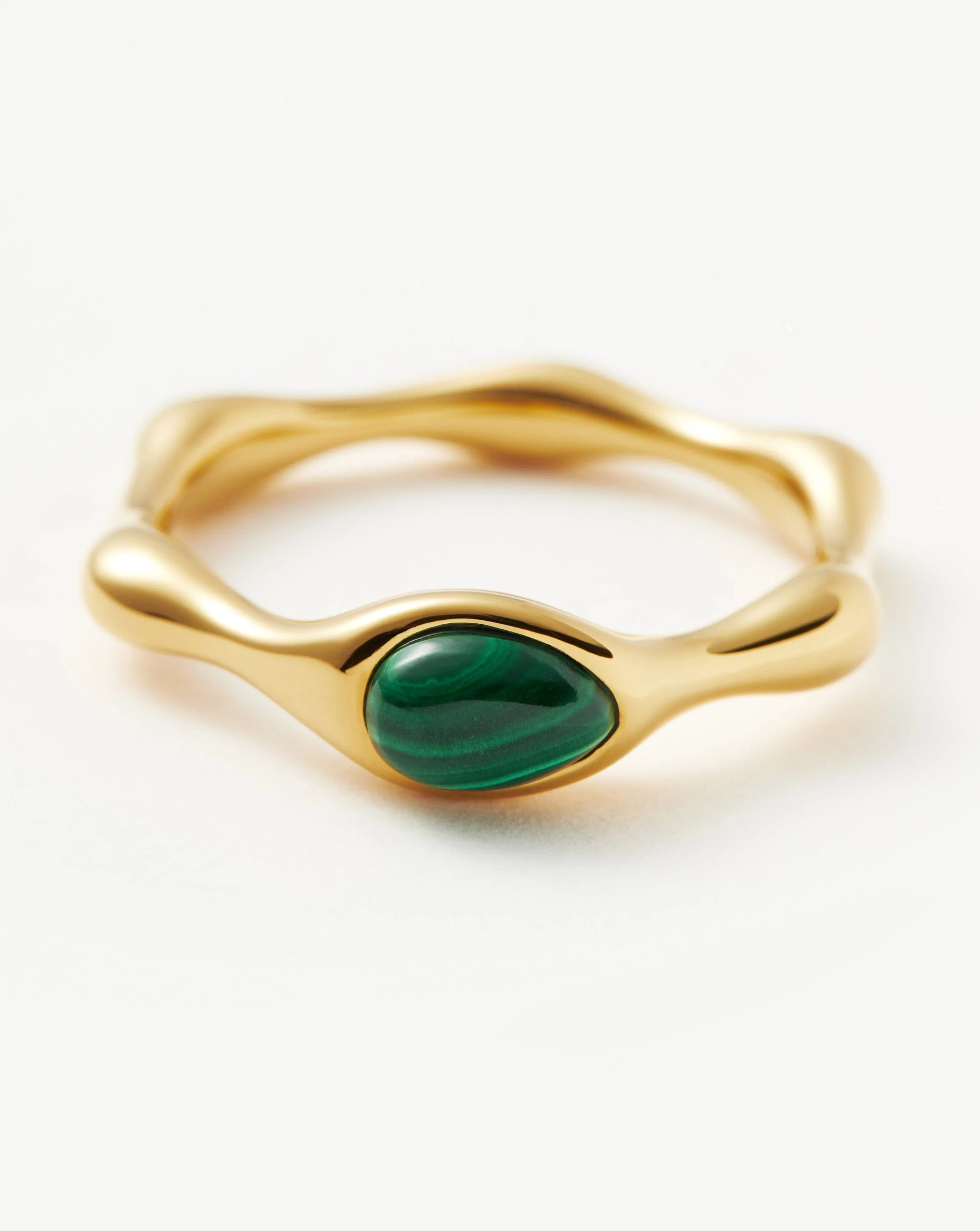 Magma Gemstone Stacking Ring | 18k Recycled Gold Vermeil on Recycled Sterling Silver - Image 5