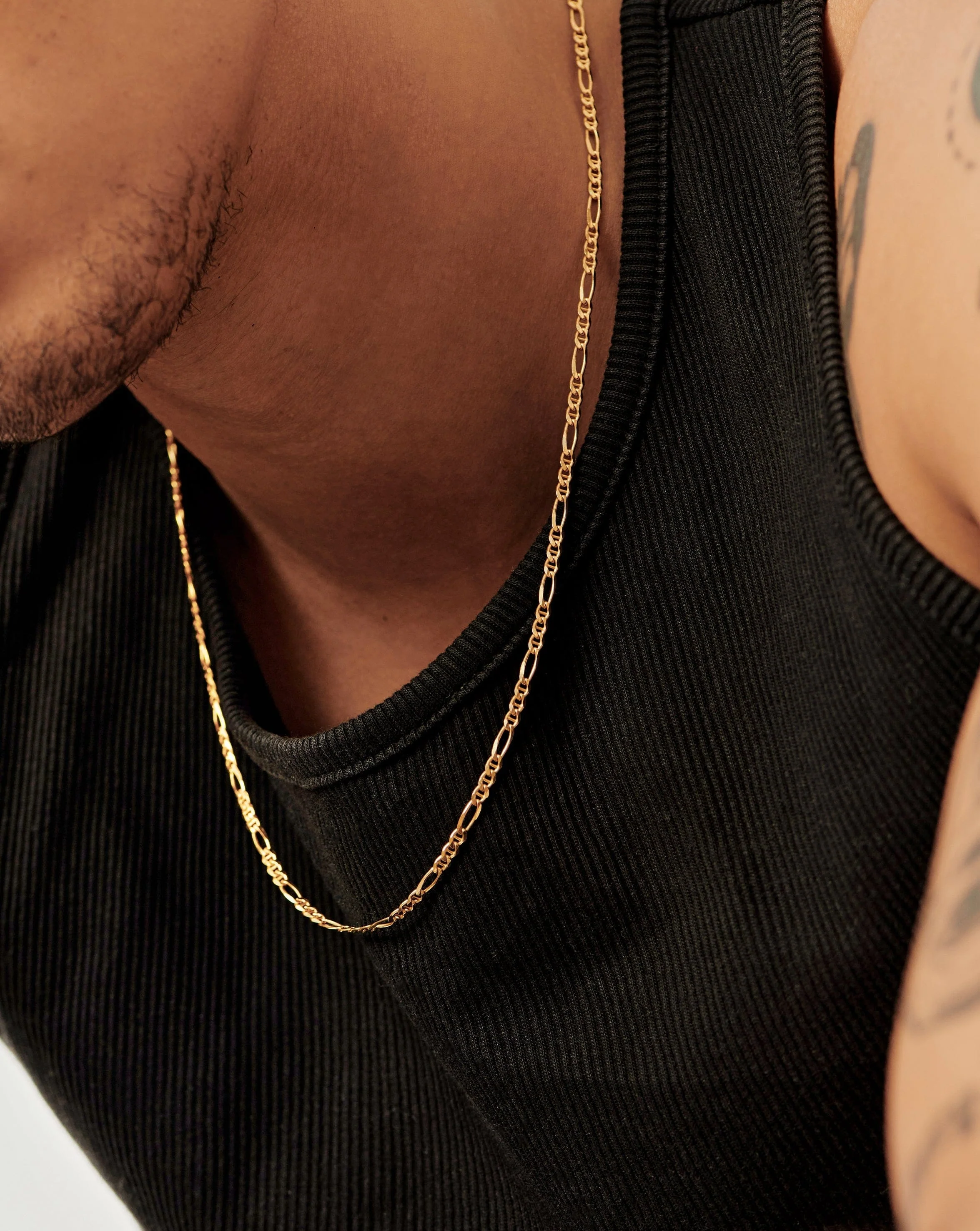 Mens Filia Curb Chain Necklace - Image 3