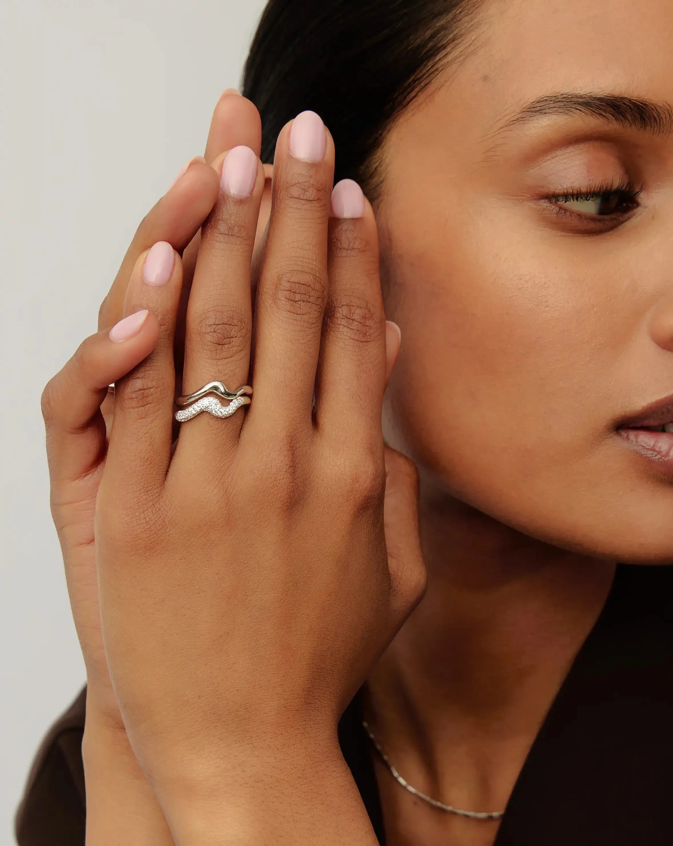 Molten Stacking Ring Set | Sterling Silver - Image 2