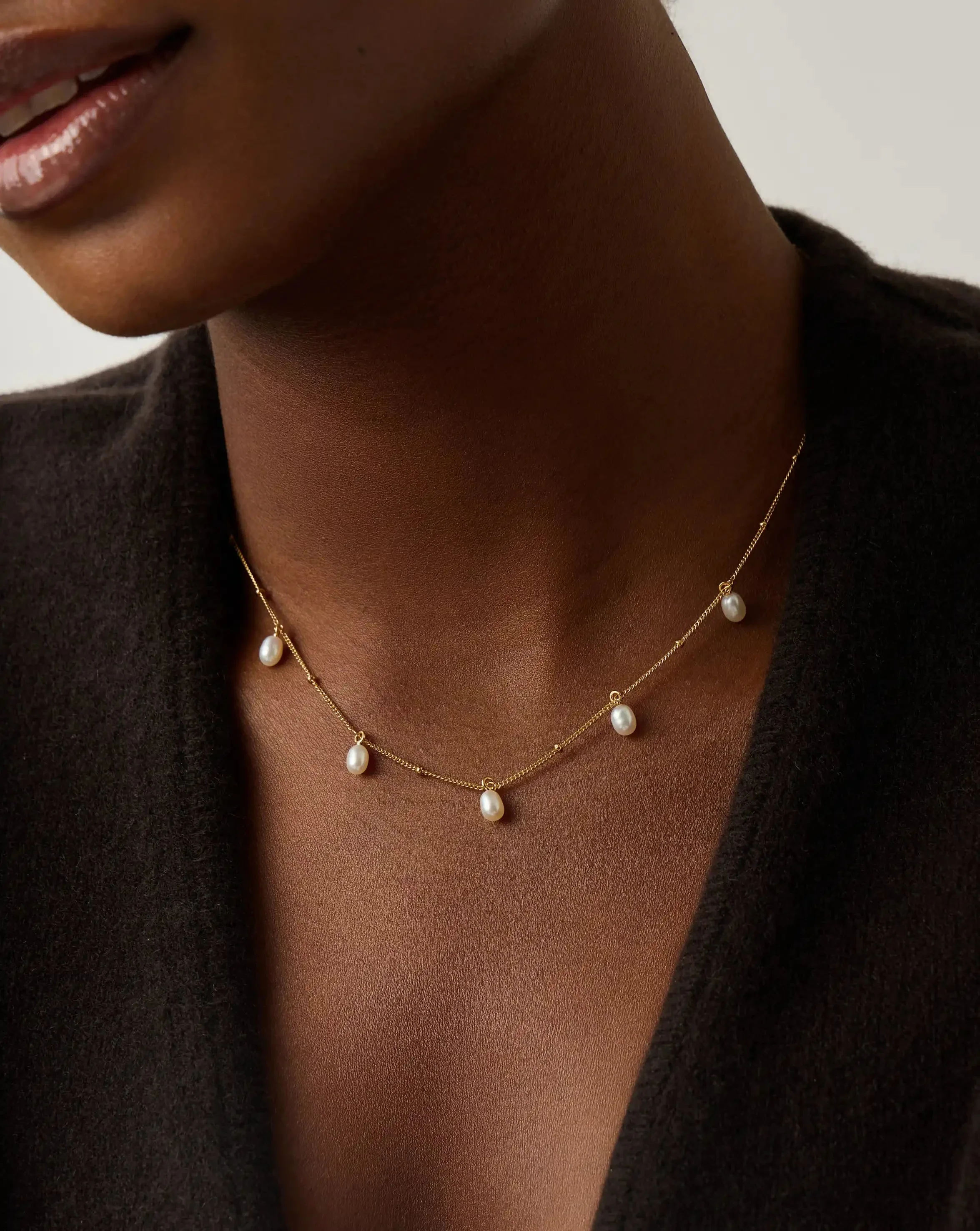 Pearl Baya Baroque Chain Choker | 18k Gold Vermeil/Pearl - Image 2