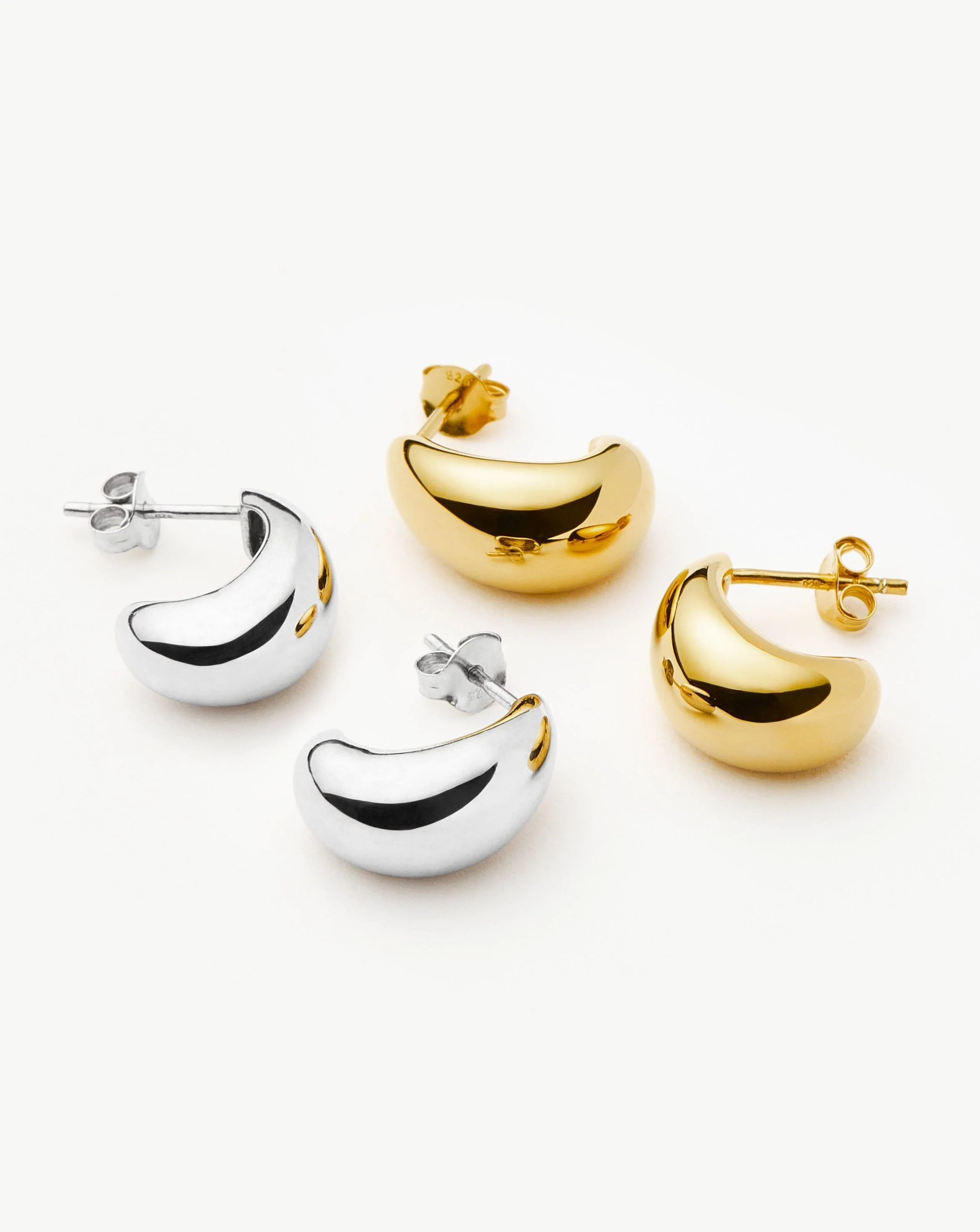 Savi Dome Mini Hoop Earring Set | Mixed Metal - Image 4