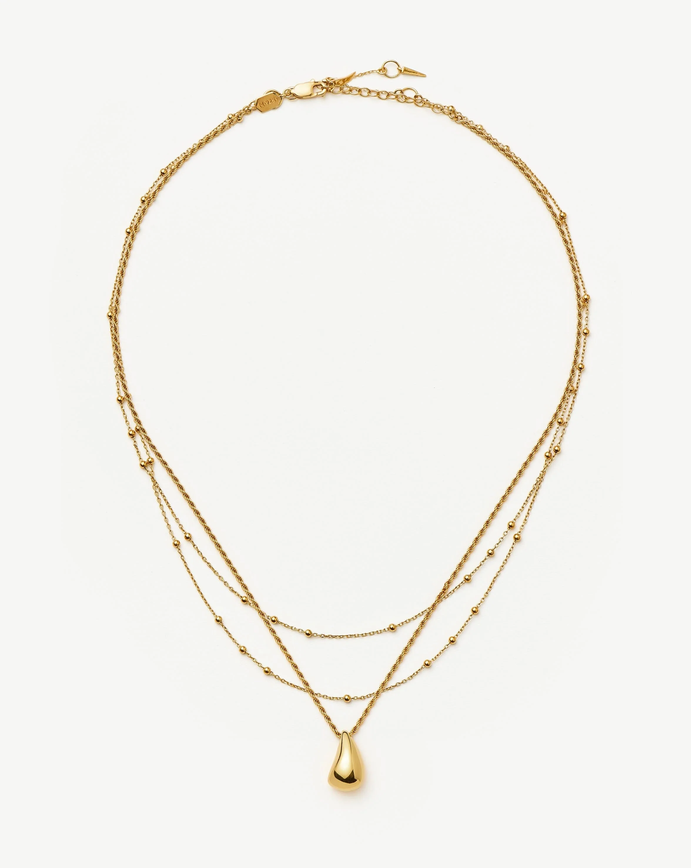 Savi Droplet Pendant & Double Necklace Set | 18k Gold Vermeil - Image 4