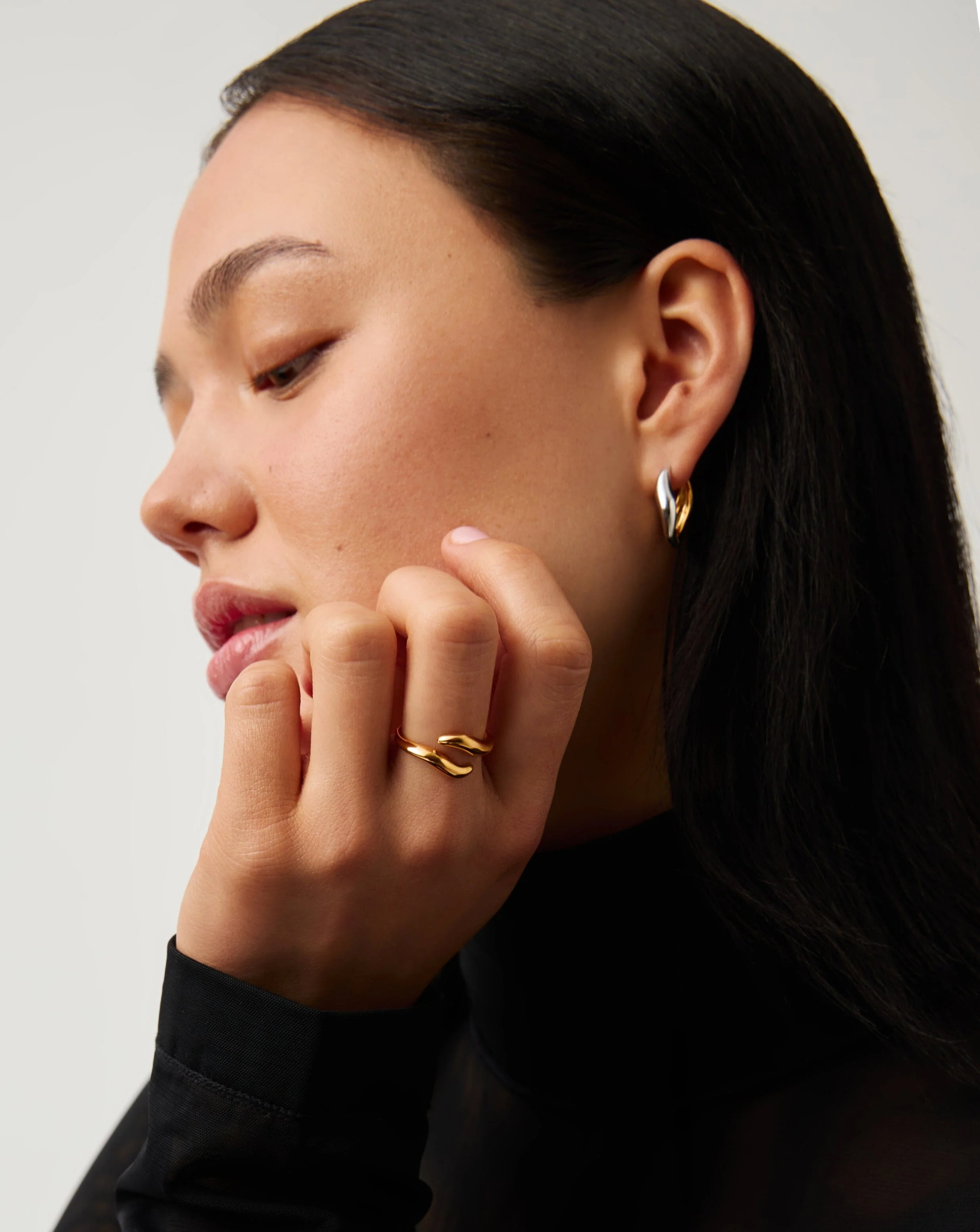 Savi Signature Open Ring | 18k Gold Vermeil - Image 2