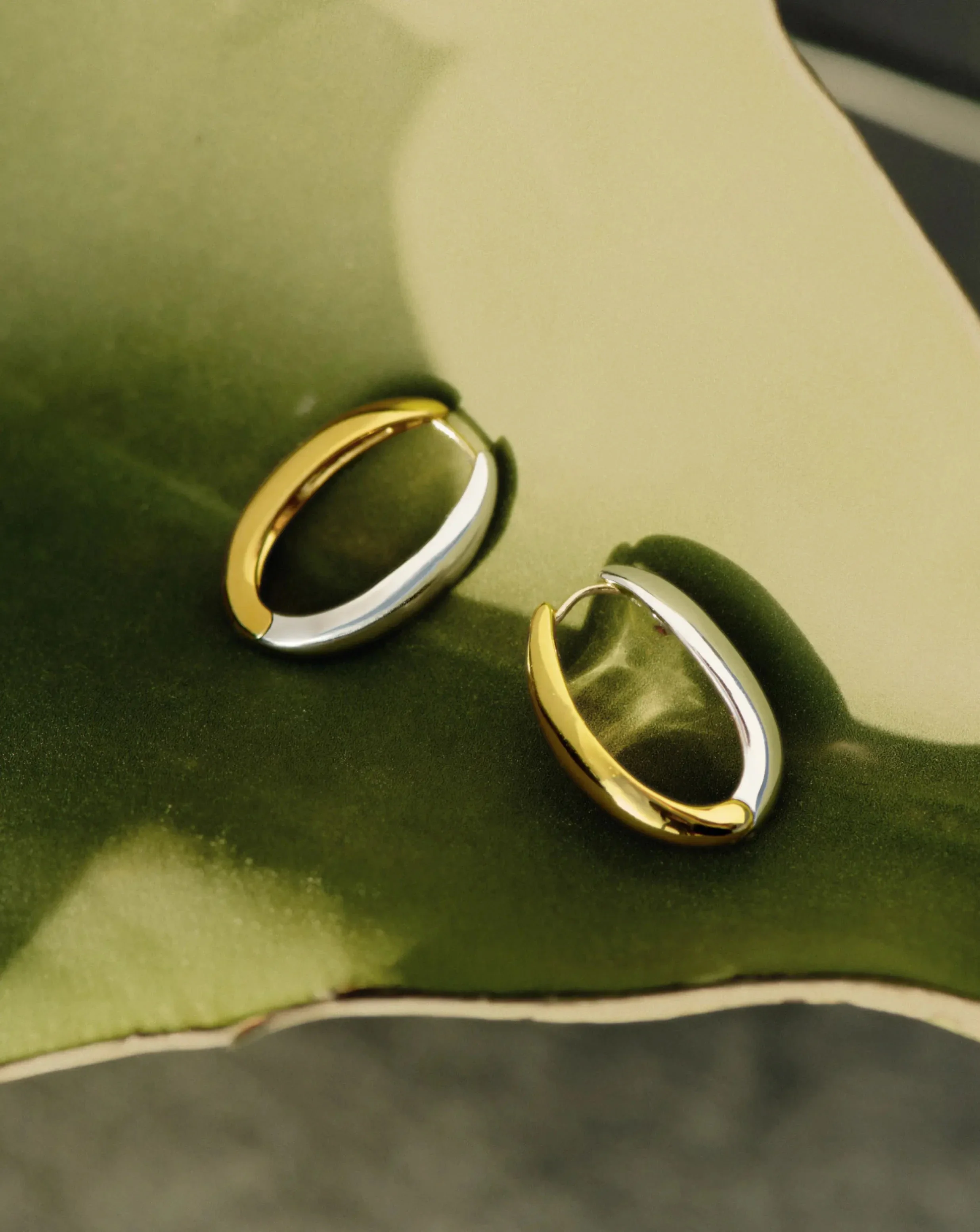Savi Signature Small Hoop Earrings | Mix Metal - Image 4