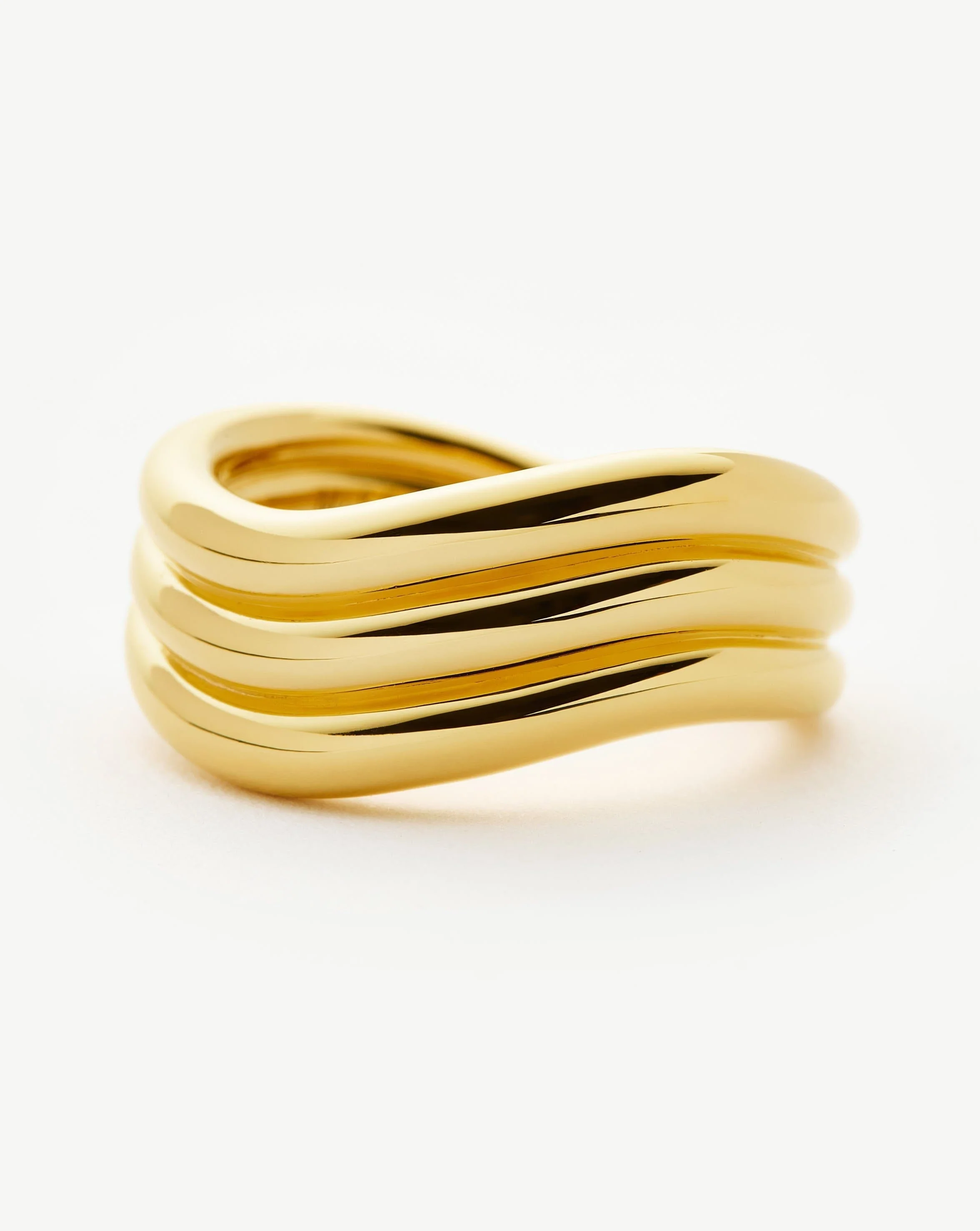 Savi Signature Triple Ring | 18k Gold Plated - Image 4