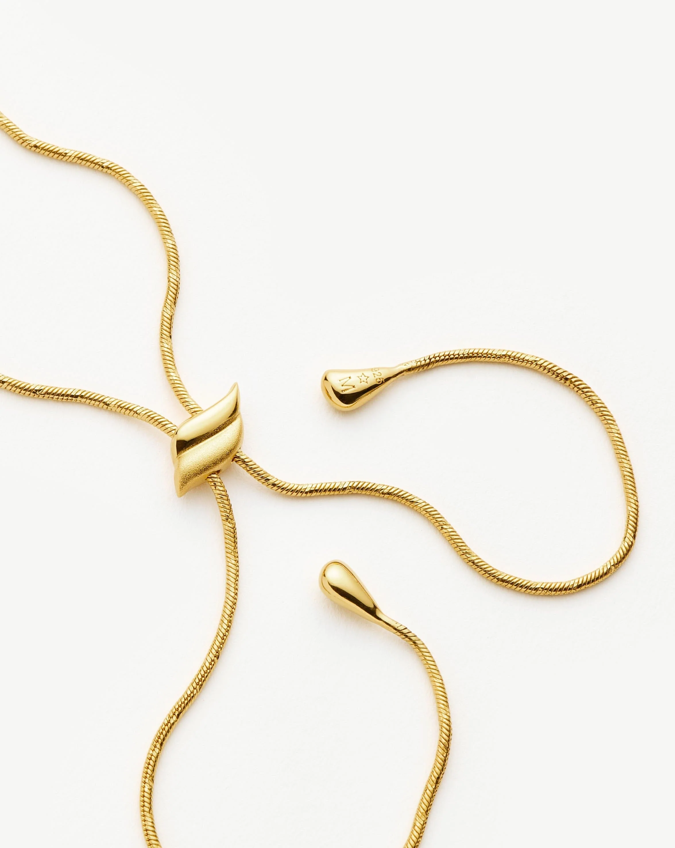 Savi Slider Lariat Chain Necklace | 18k Gold Vermeil - Image 4