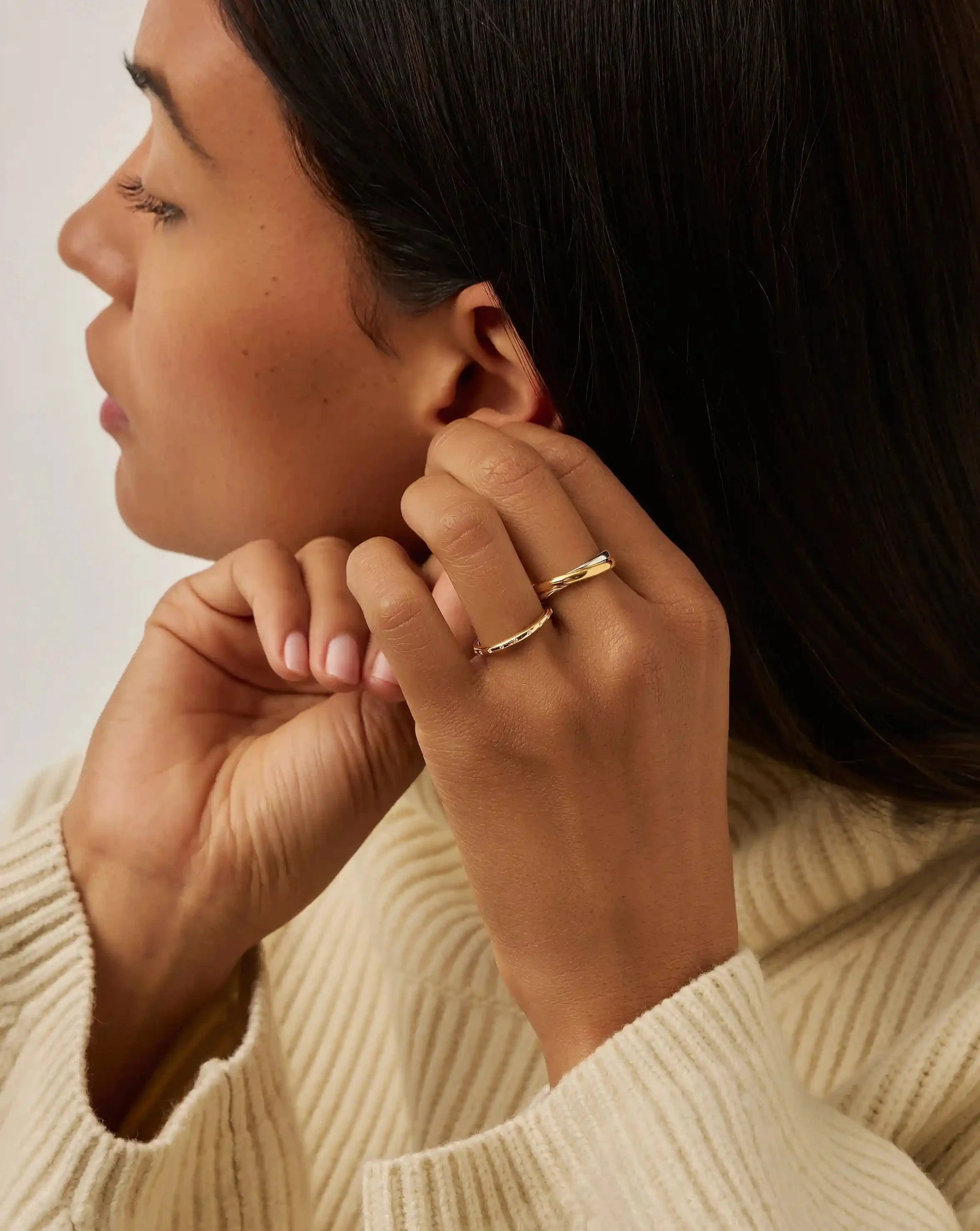 Solar Studded Ring | 18k Gold Vermeil/Cubic Zirconia - Image 6