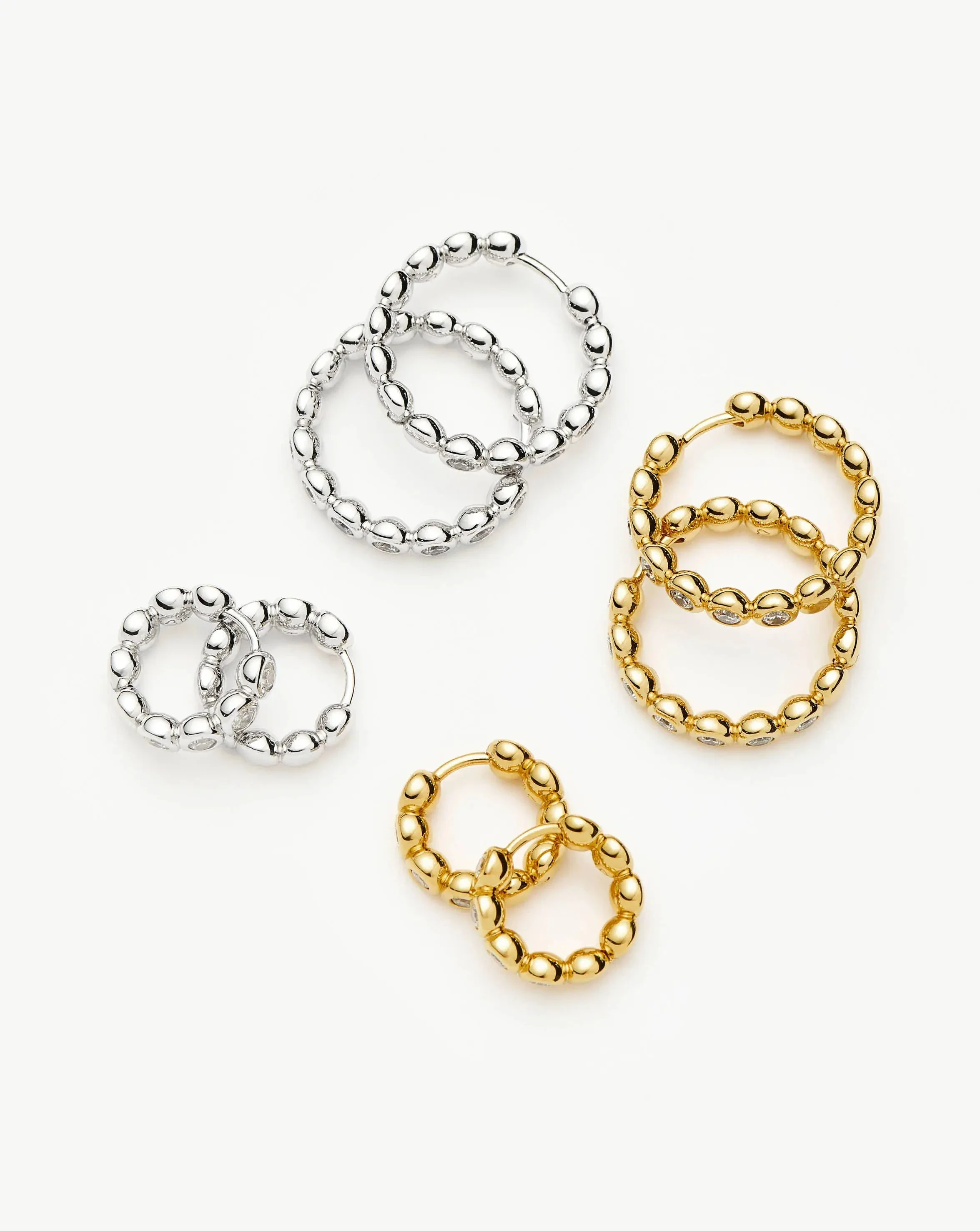 Tennis Classic Hoop Earrings | Silver Plated/Cubic Zirconia - Image 8