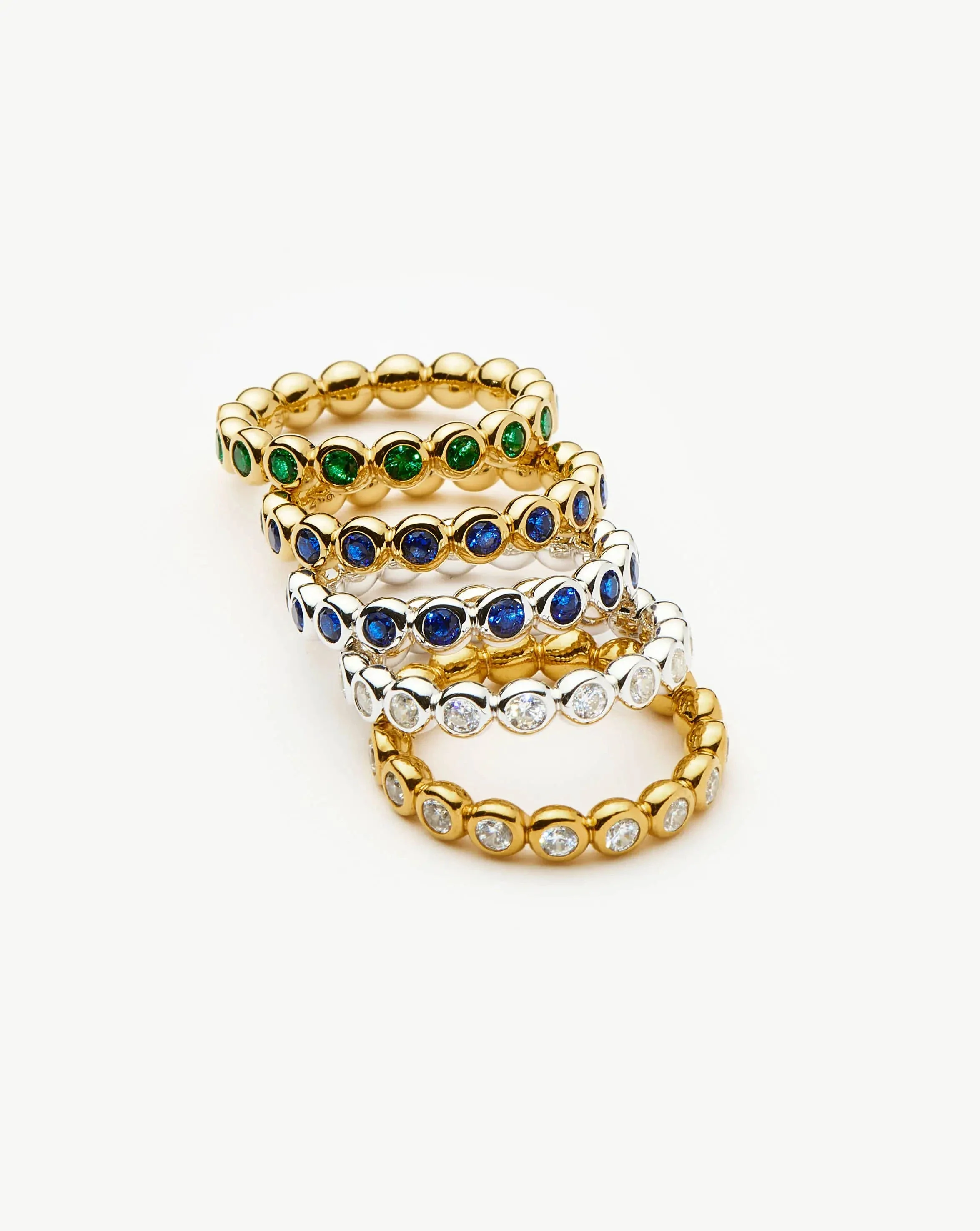 Tennis Eternity Stacking Ring | 18k Gold Vermeil/Cubic Zirconia - Image 8