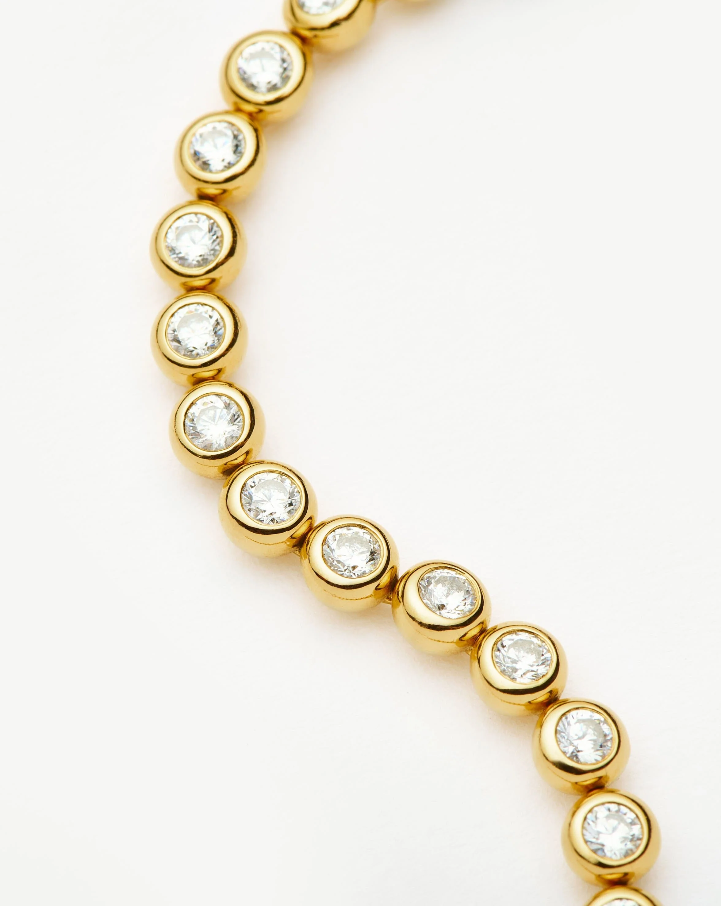 Tennis Round Bracelet | 18k Gold Vermeil Cubic Zirconia - Image 3