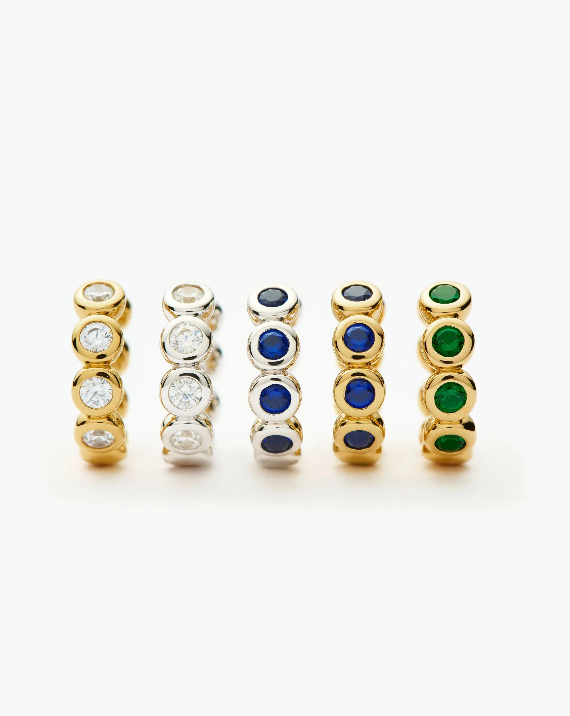 Tennis Small Hoop Earrings| 18k Gold Vermeil Cubic Zirconia - Image 7