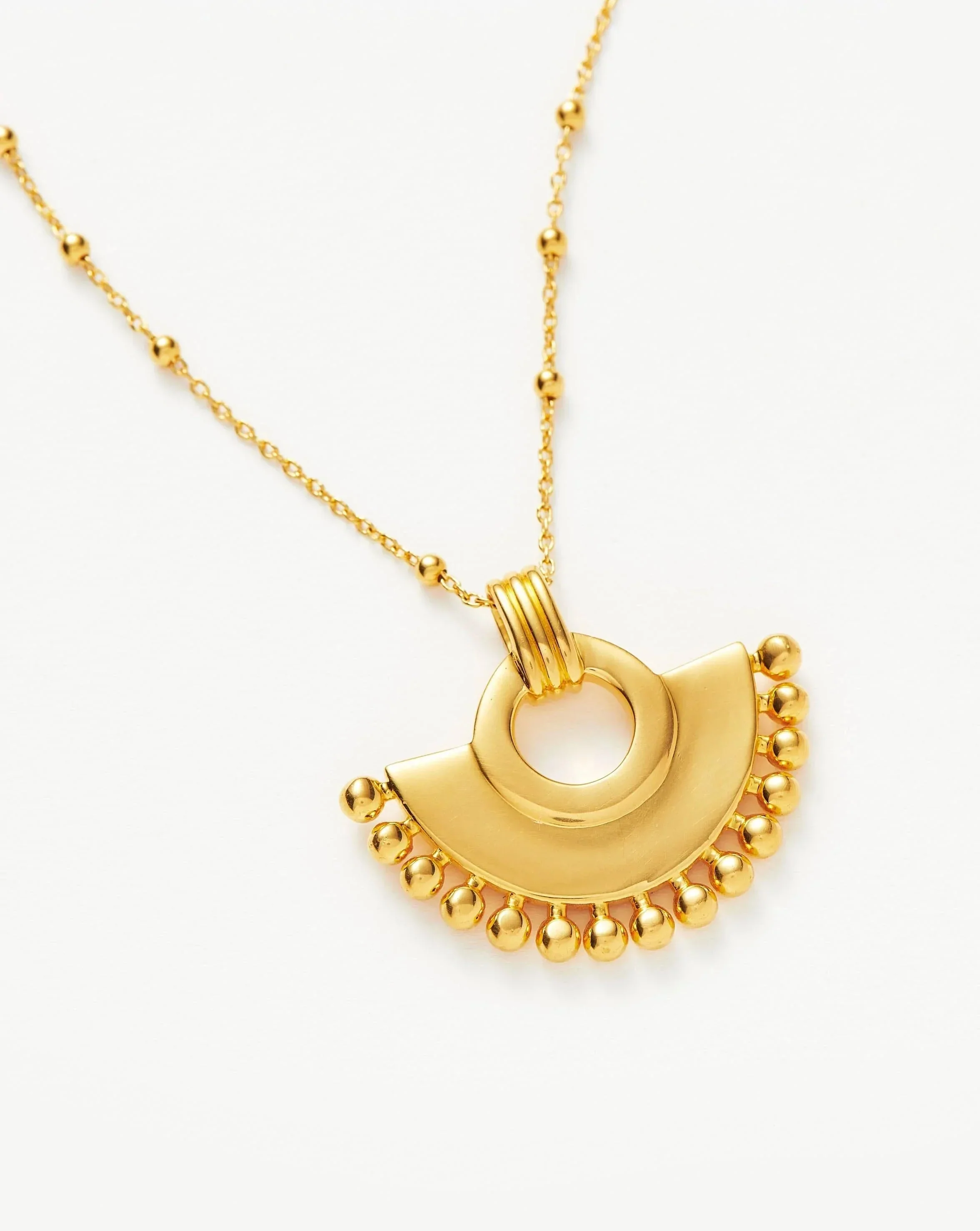 Zenyu Fan Necklace | 18k Gold Plated - Image 4